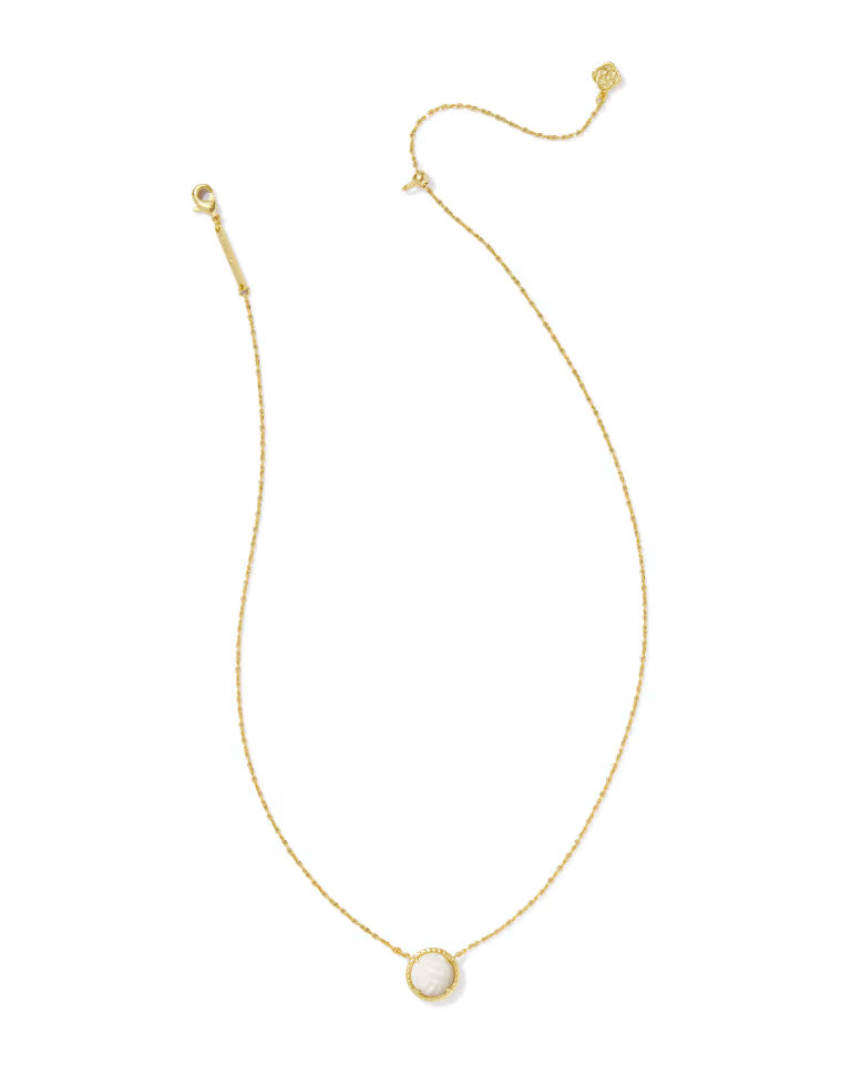 Kendra Scott | Volleyball Gold Short Pendant Necklace