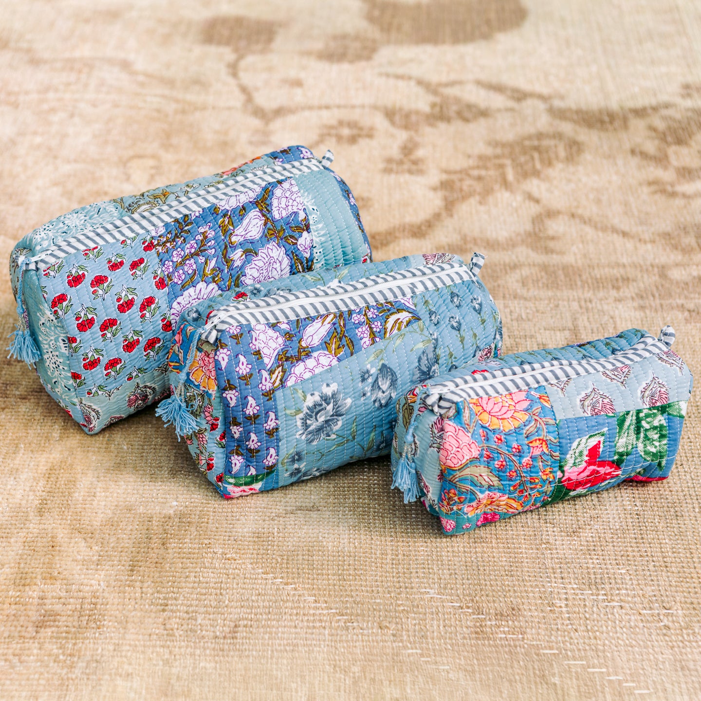 Madison's Collective | Patchwork Pretty 3 Piece Cosmetic Set