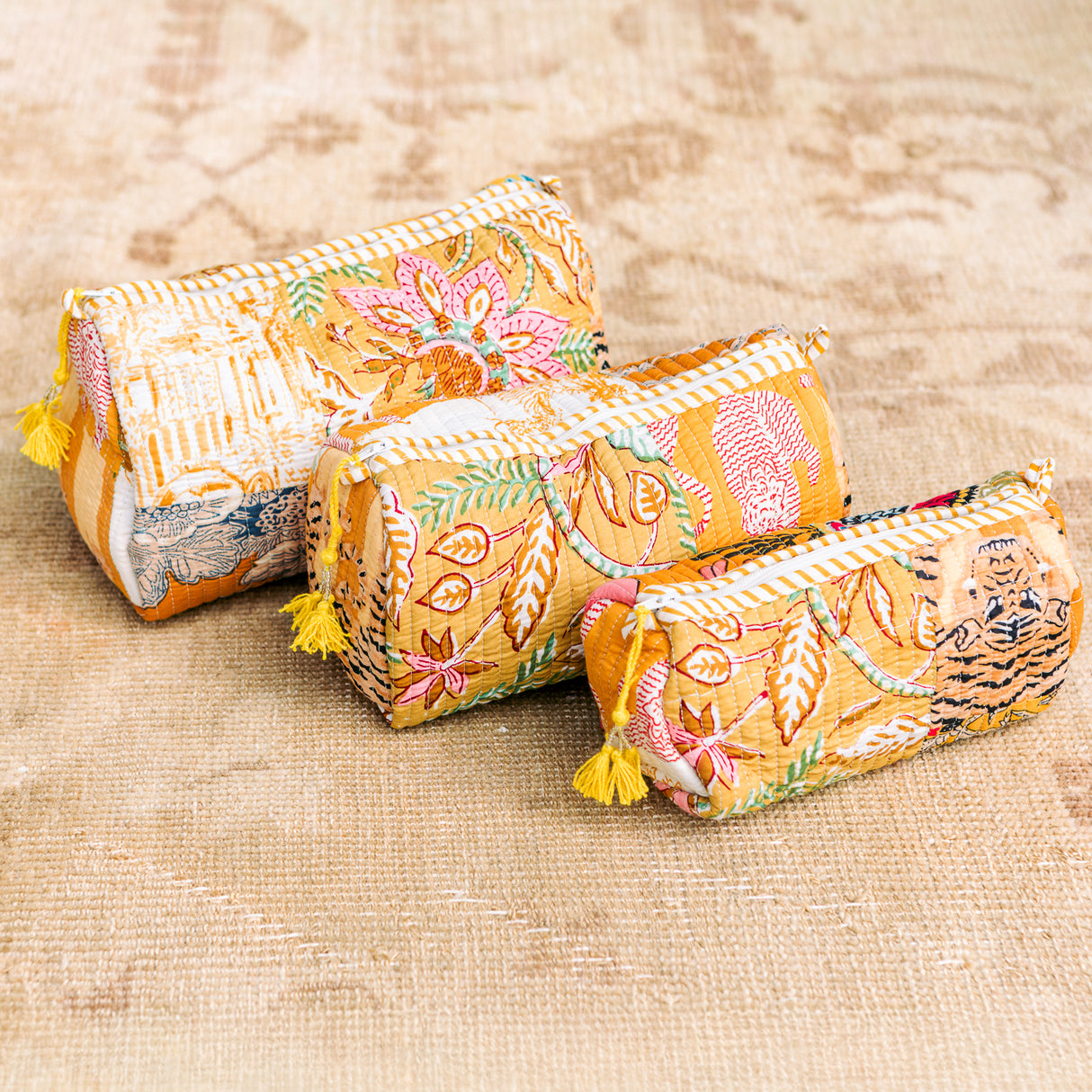 Madison's Collective | Patchwork Pretty 3 Piece Cosmetic Set