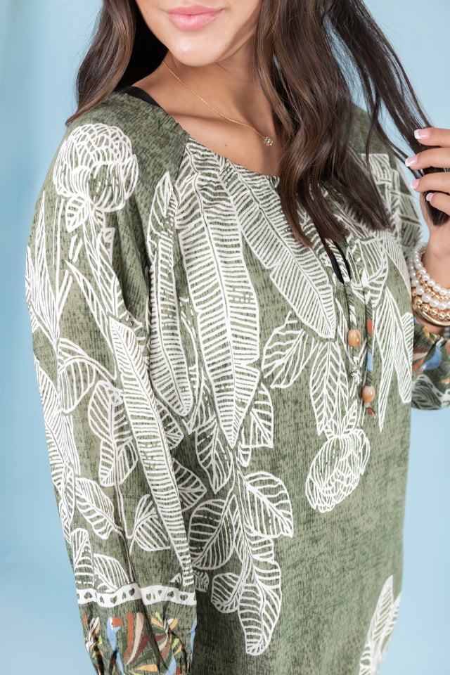 Lior | Crisanta Dress Border Jungle Garden Print