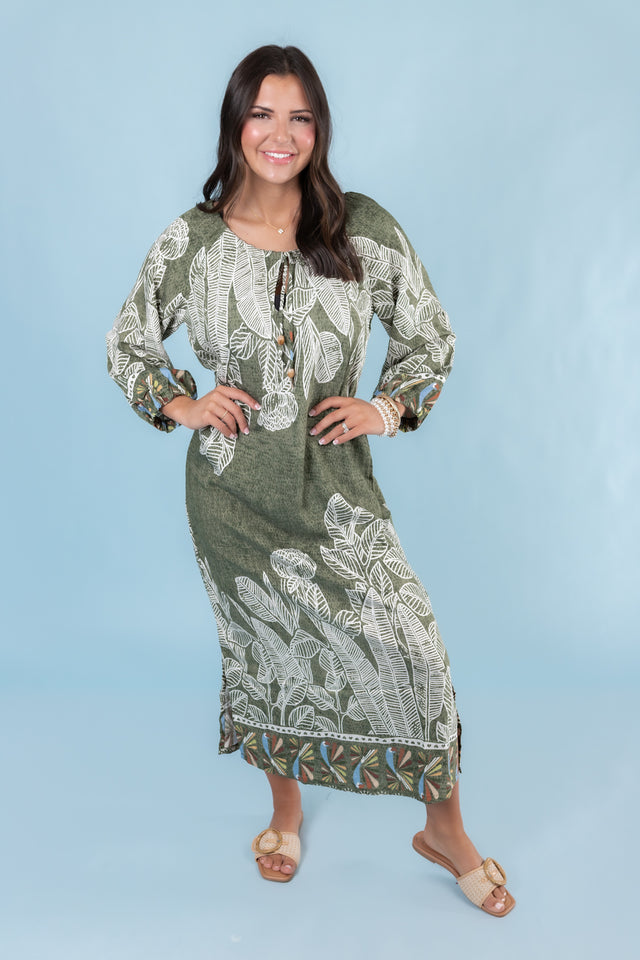 Lior | Crisanta Dress Border Jungle Garden Print