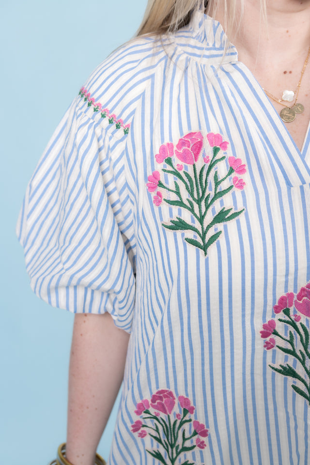 The Pink Roses Midi Dress