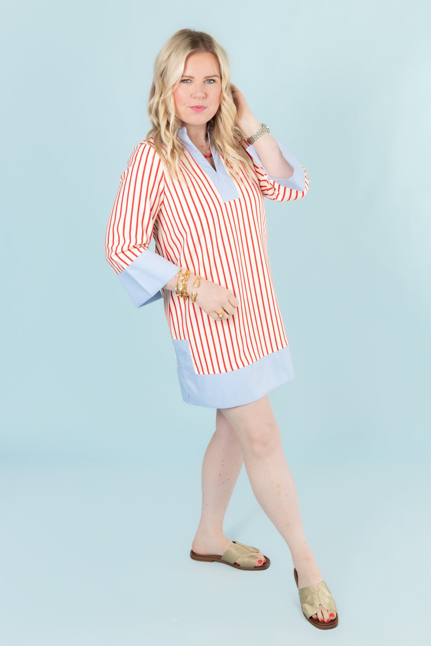 The Candy Stripe Mini Dress