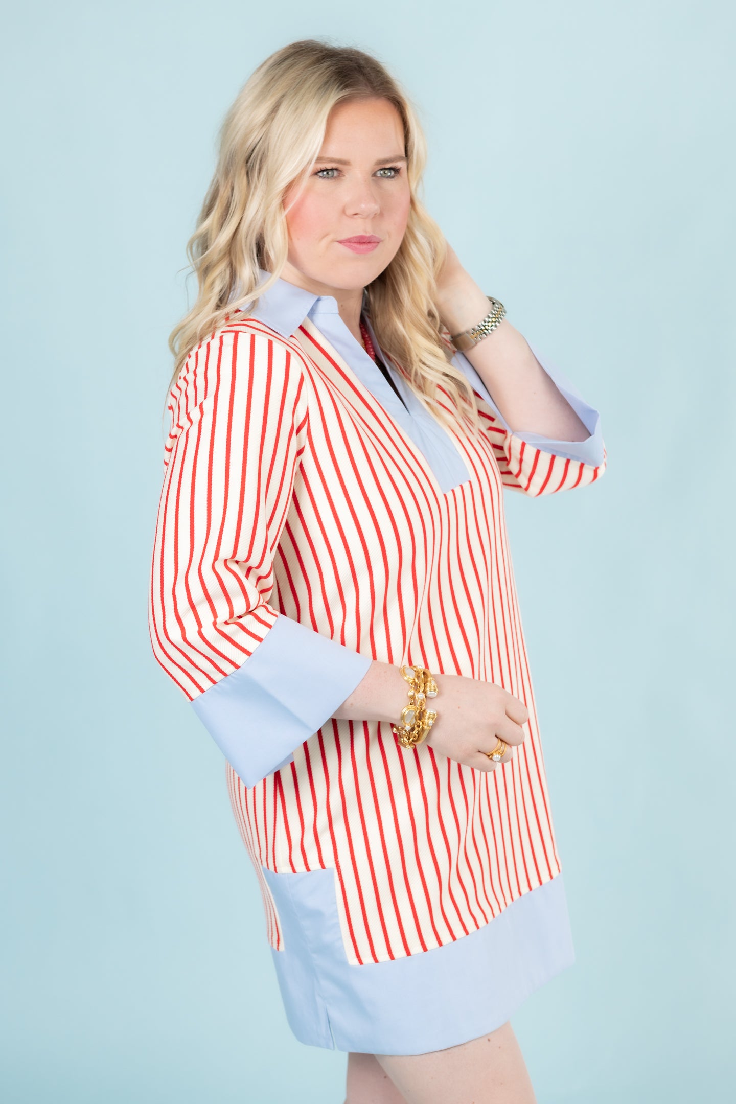 The Candy Stripe Mini Dress
