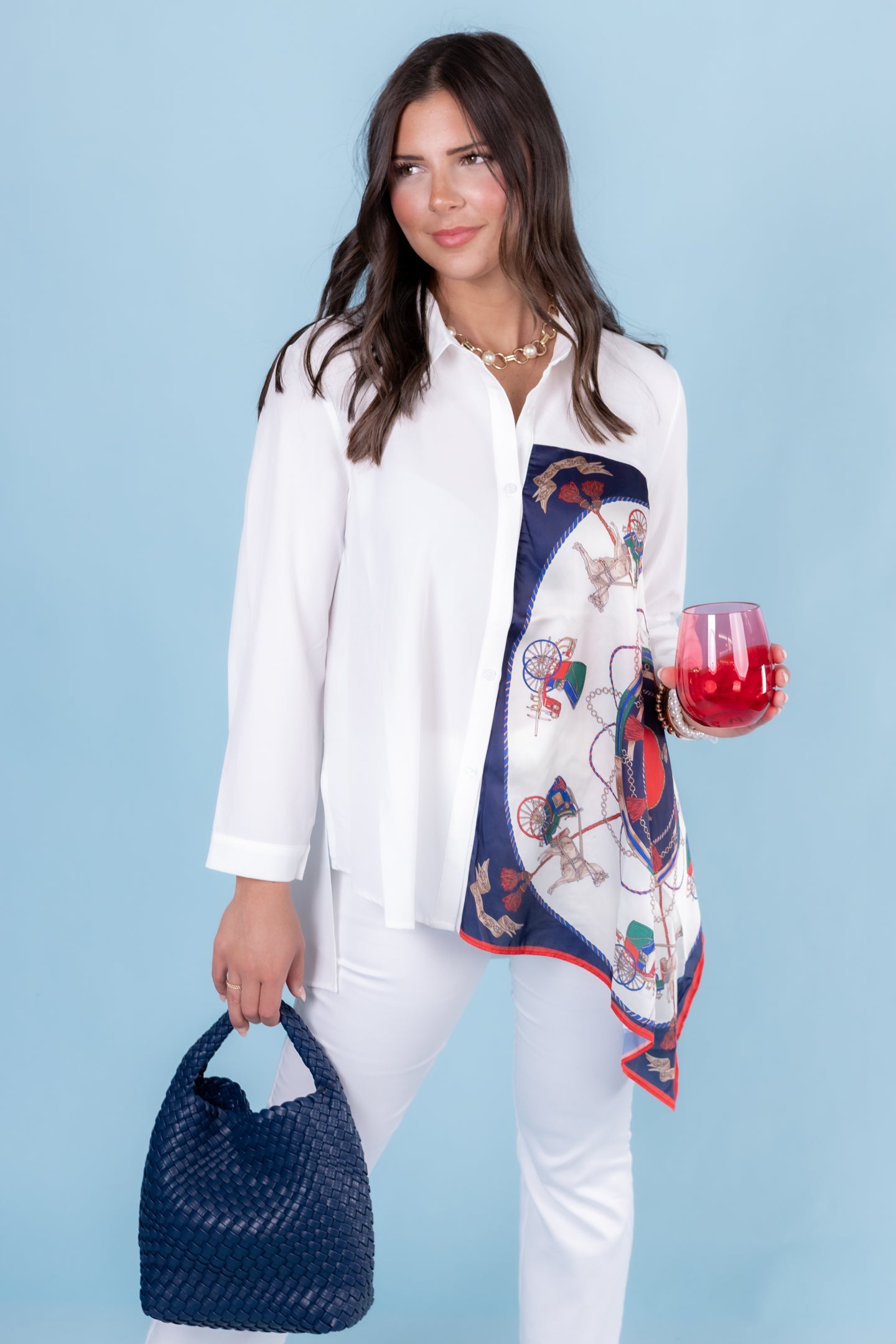 Joh Apparel | Jess Asymmetric Print Top