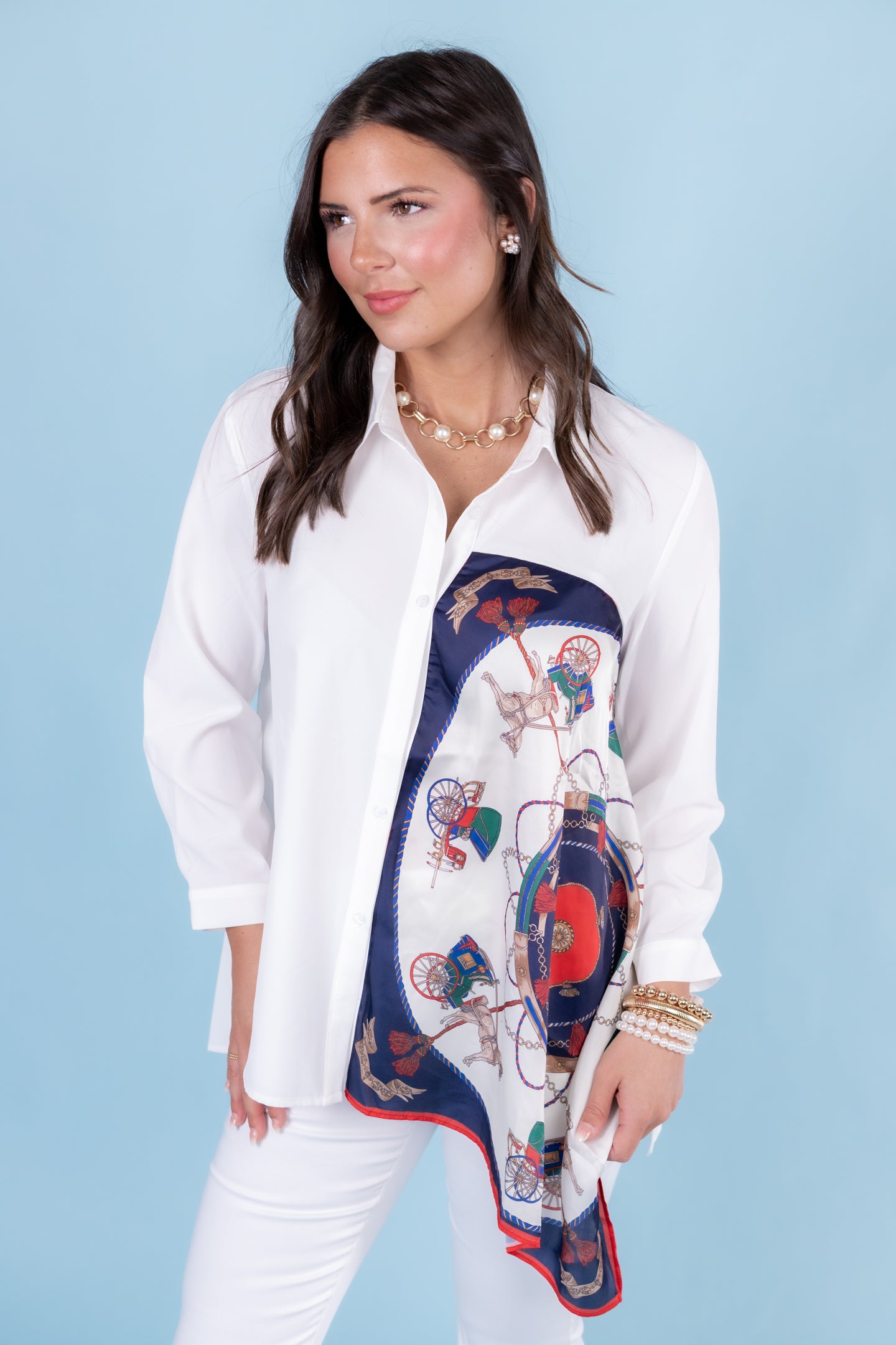 Joh Apparel | Jess Asymmetric Print Top