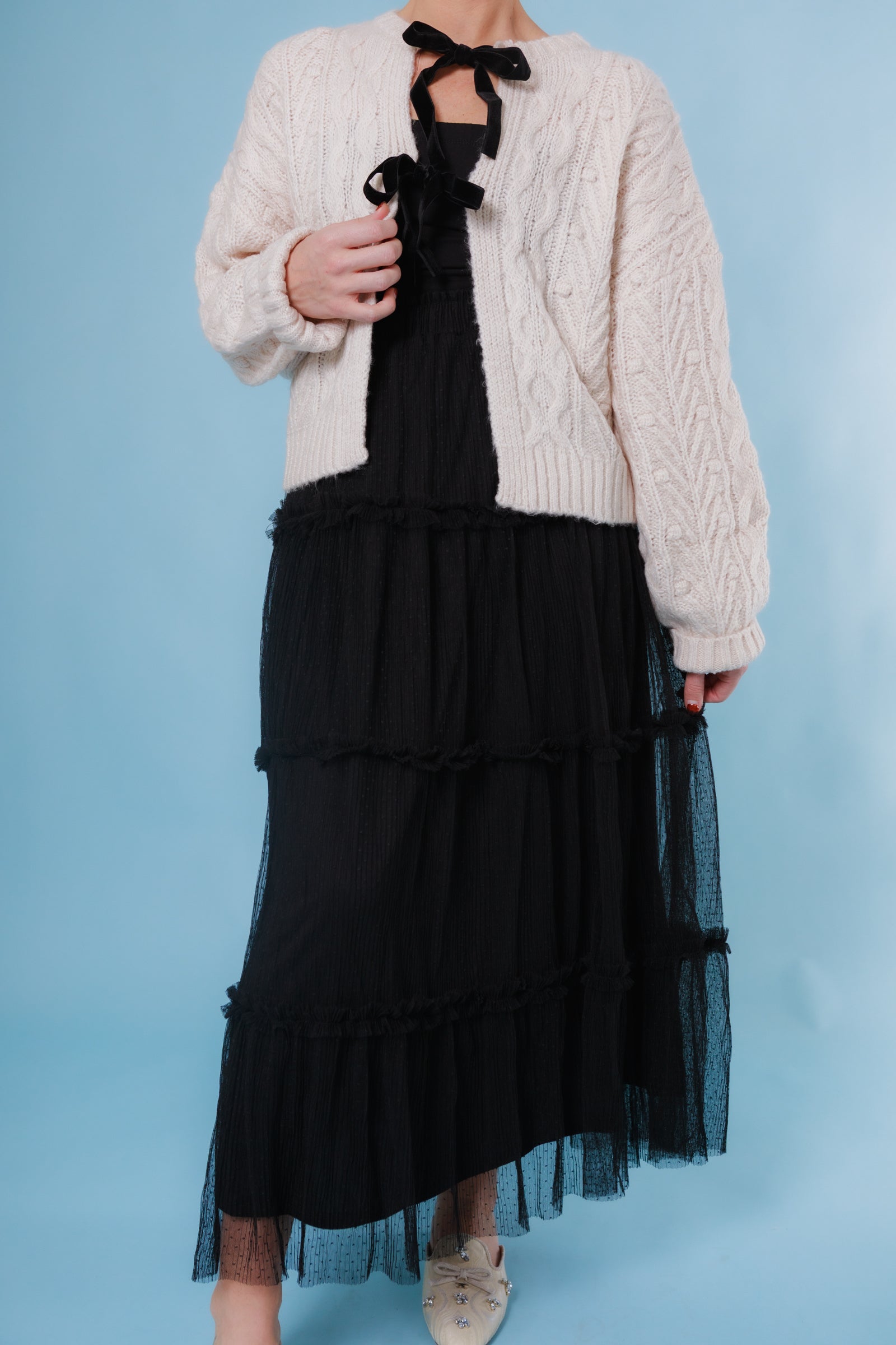 The Amelia Cable Knit Cardigan