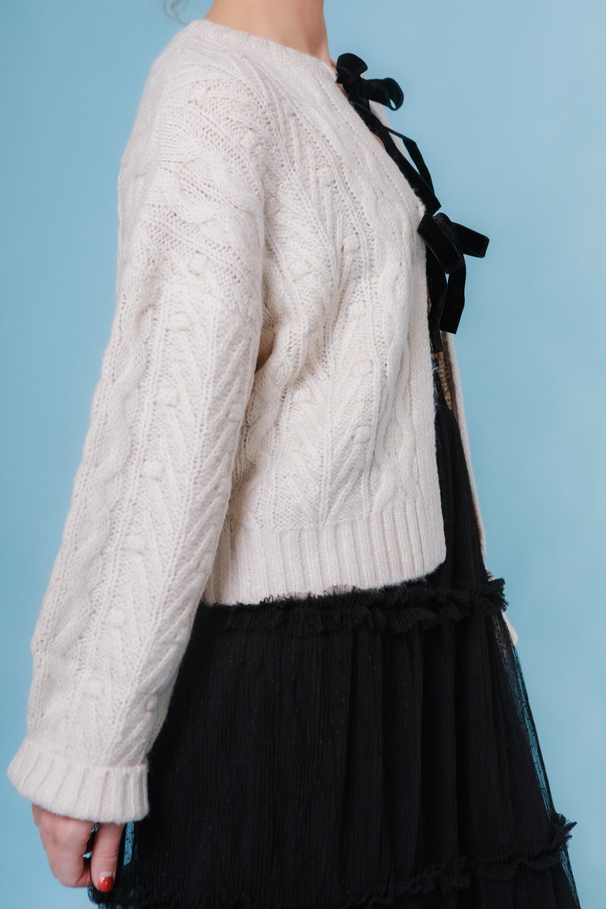 The Amelia Cable Knit Cardigan