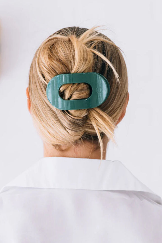 Teleties | Mistletoe Medium Flat Round Clip