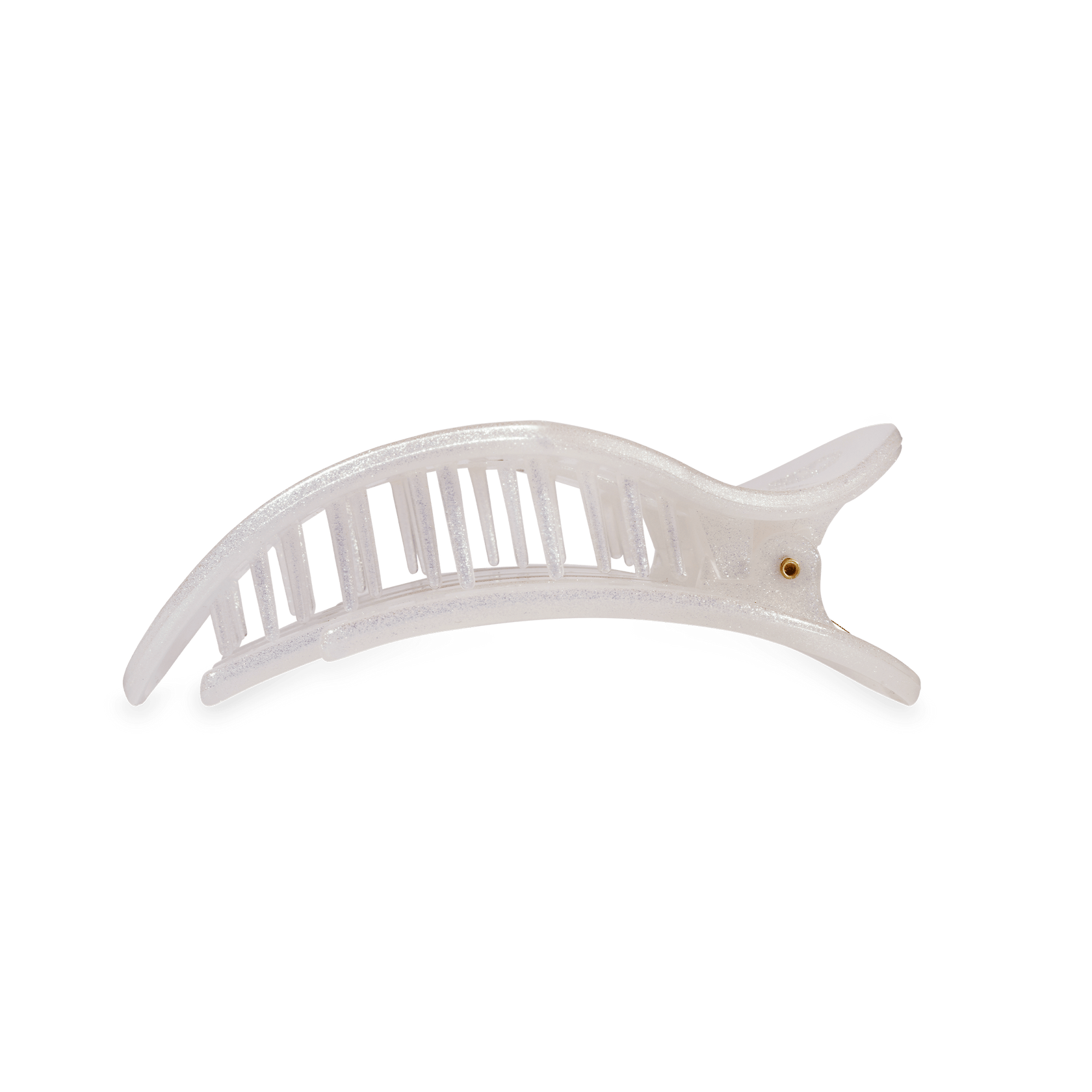 Teleties | Mother of Pearl Heart Medium Flat Clip