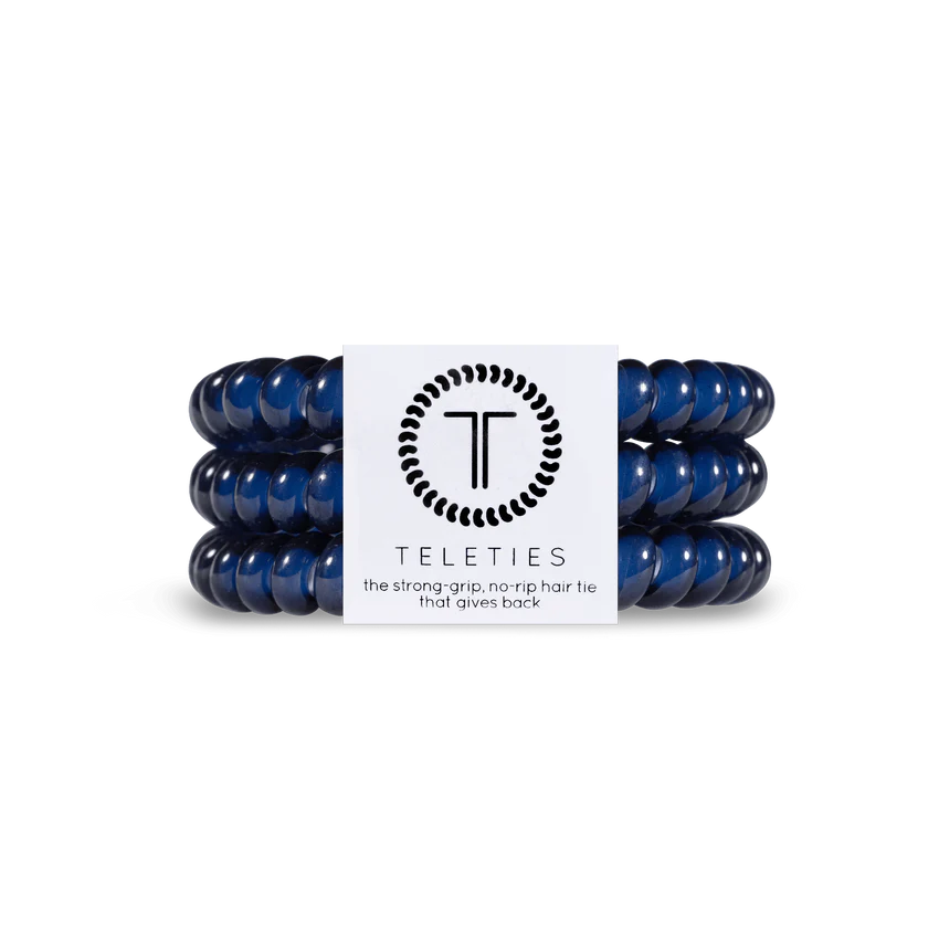 Teleties | Nantucket Navy Small Hair Ties