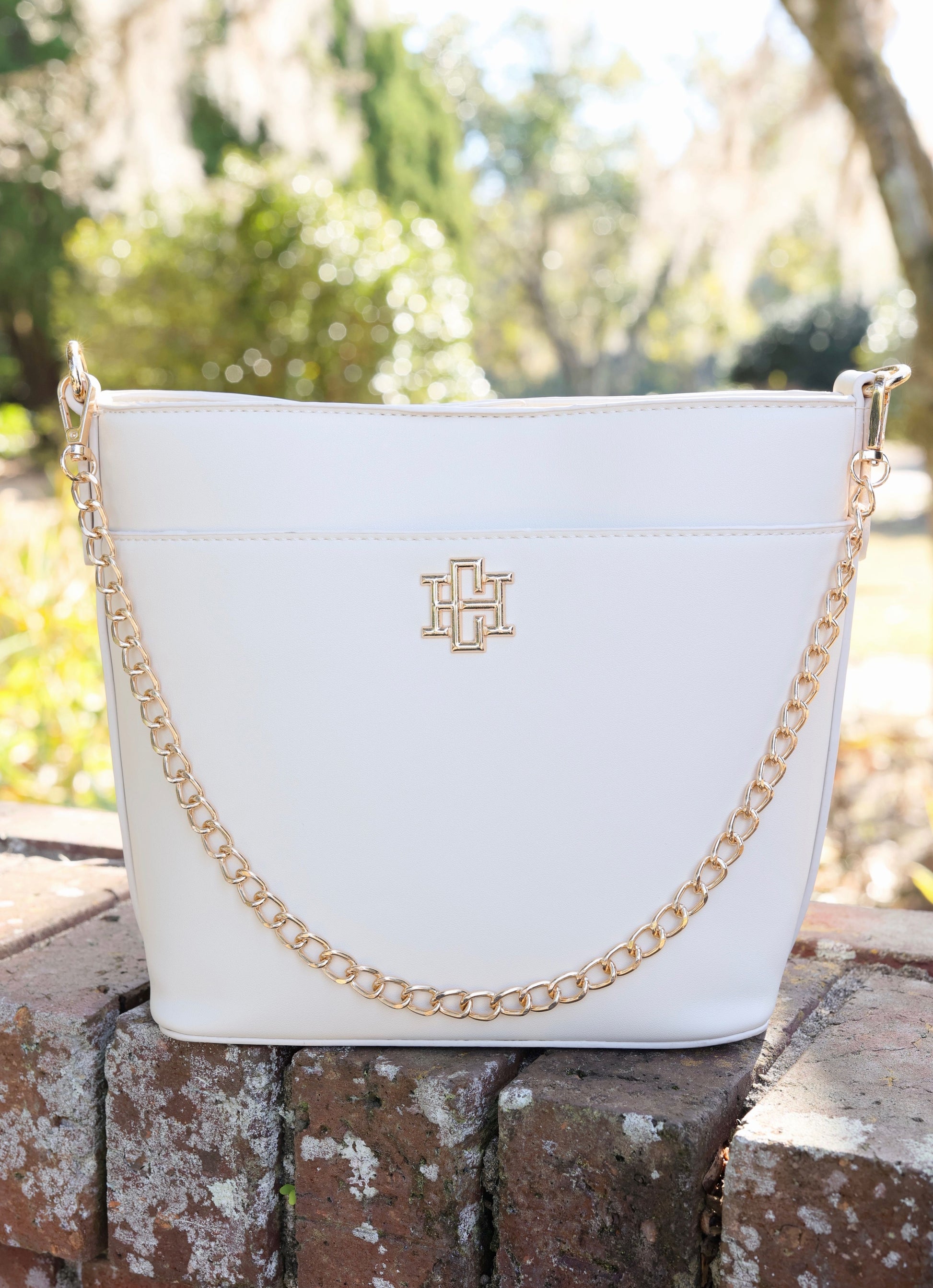 Caroline Hill | Brielle Bucket Bag - Cream