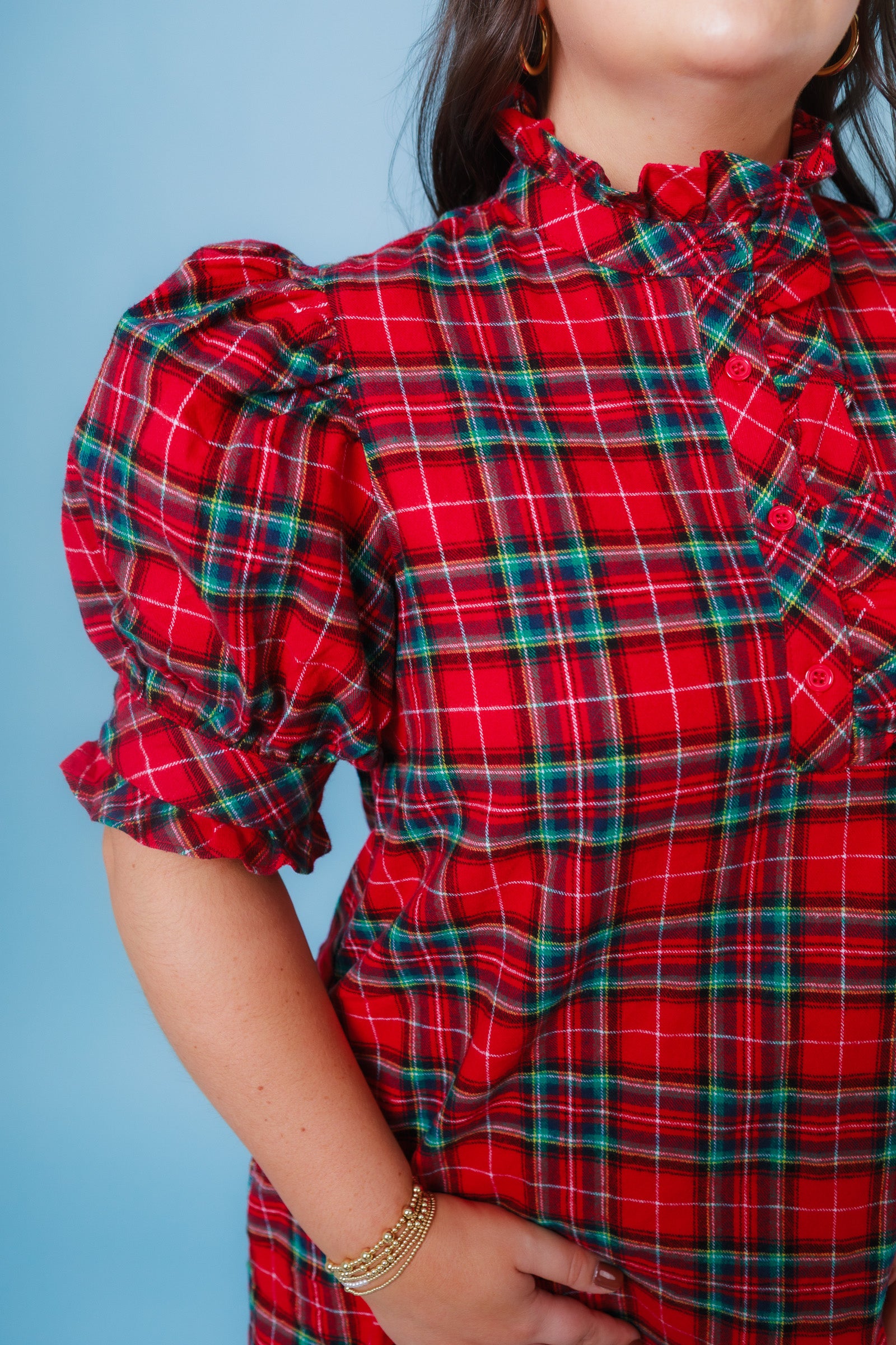 The Sugarplum Plaid Dress