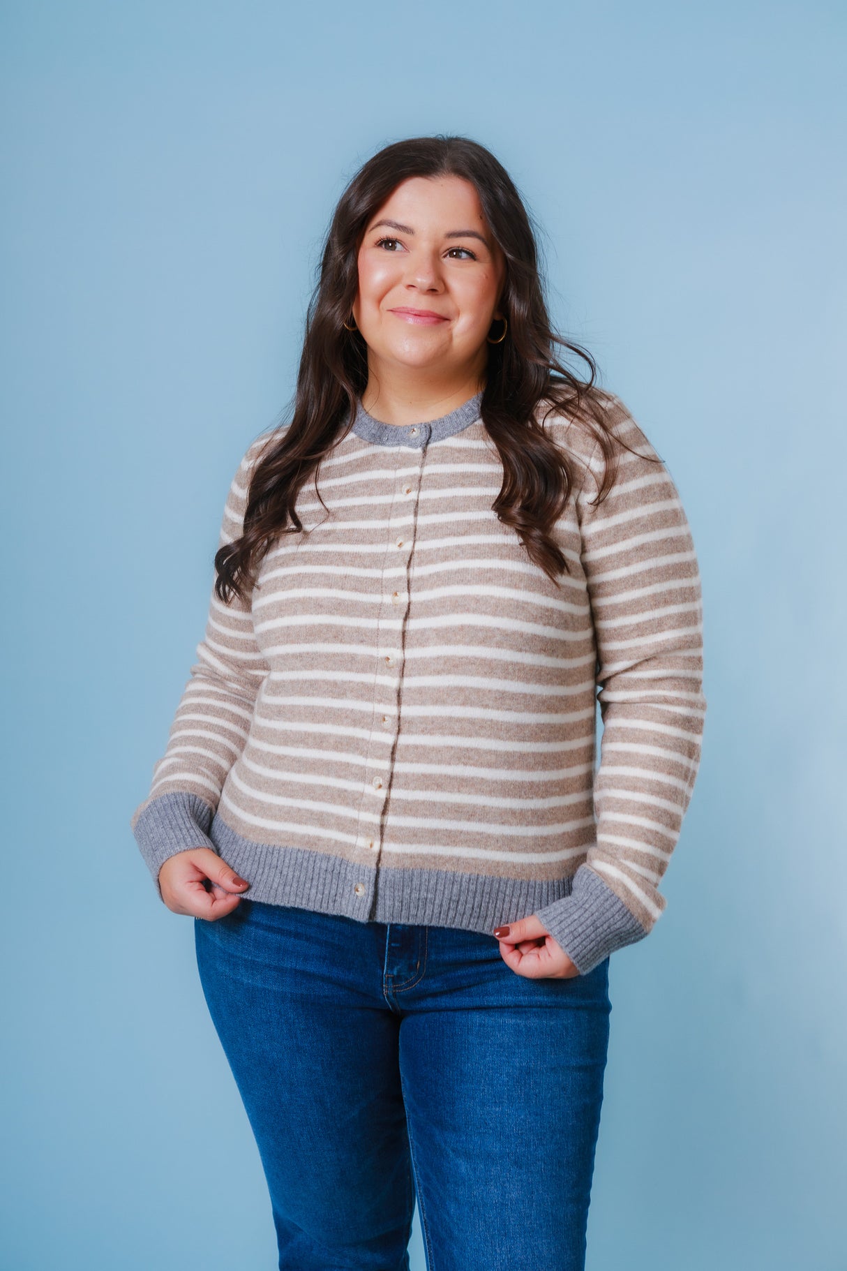 The Crisp and Stripe Cardigan