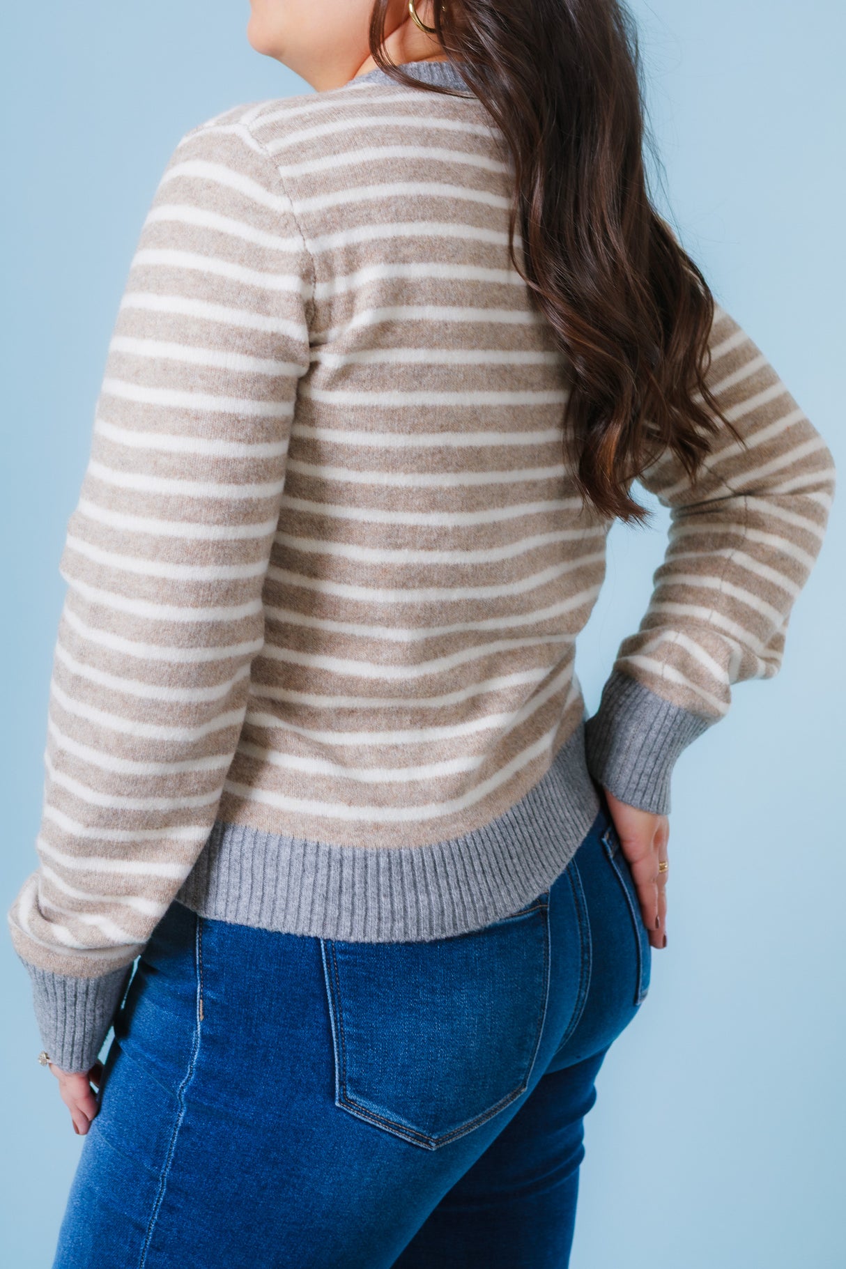 The Crisp and Stripe Cardigan