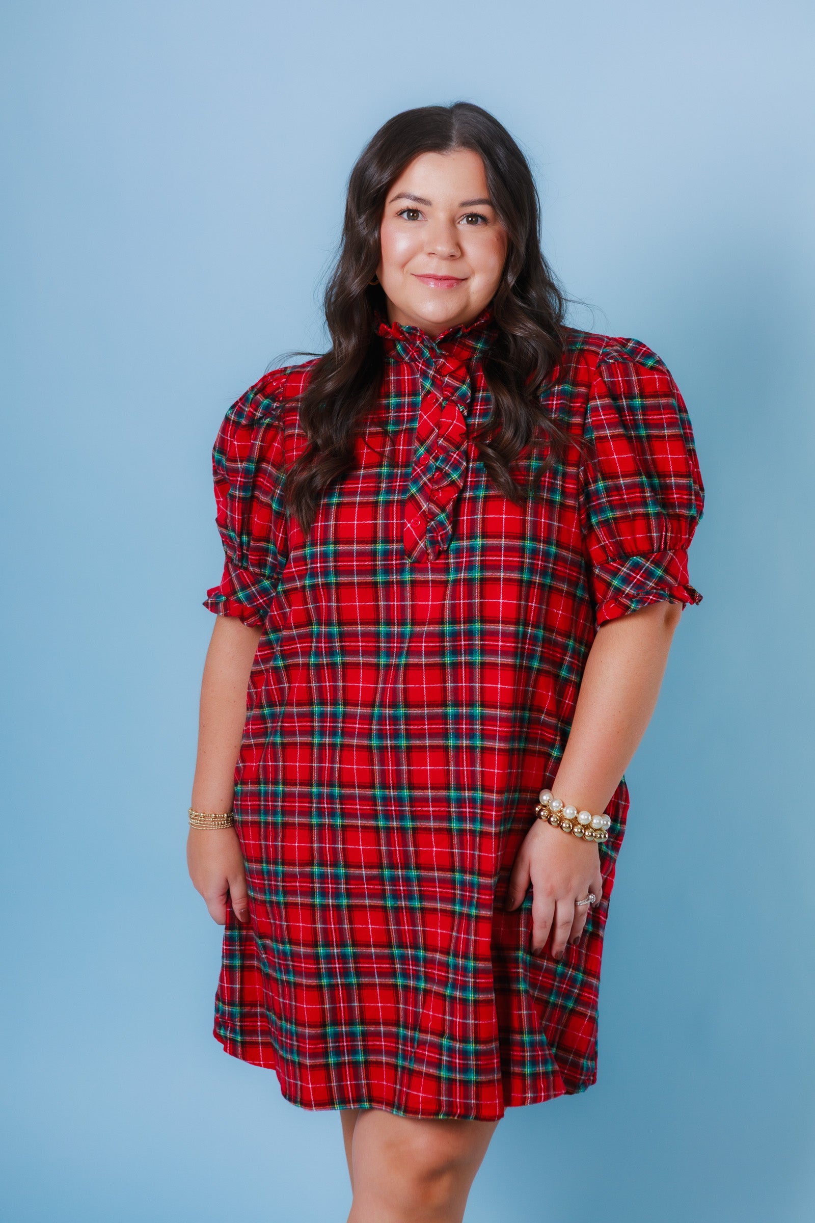 The Sugarplum Plaid Dress