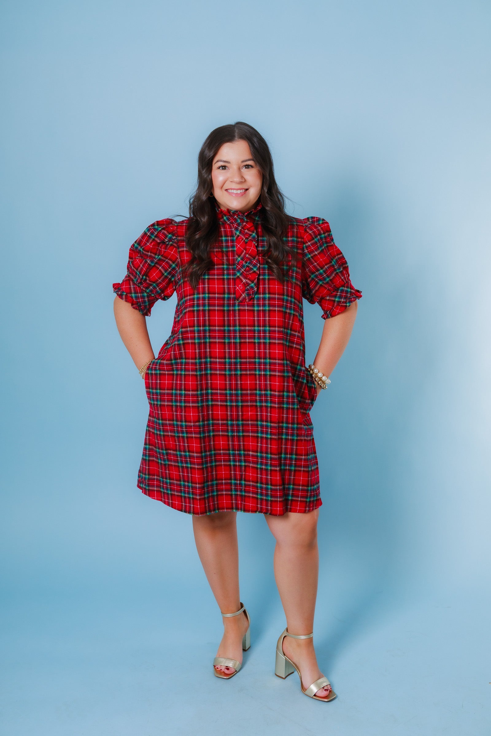 The Sugarplum Plaid Dress