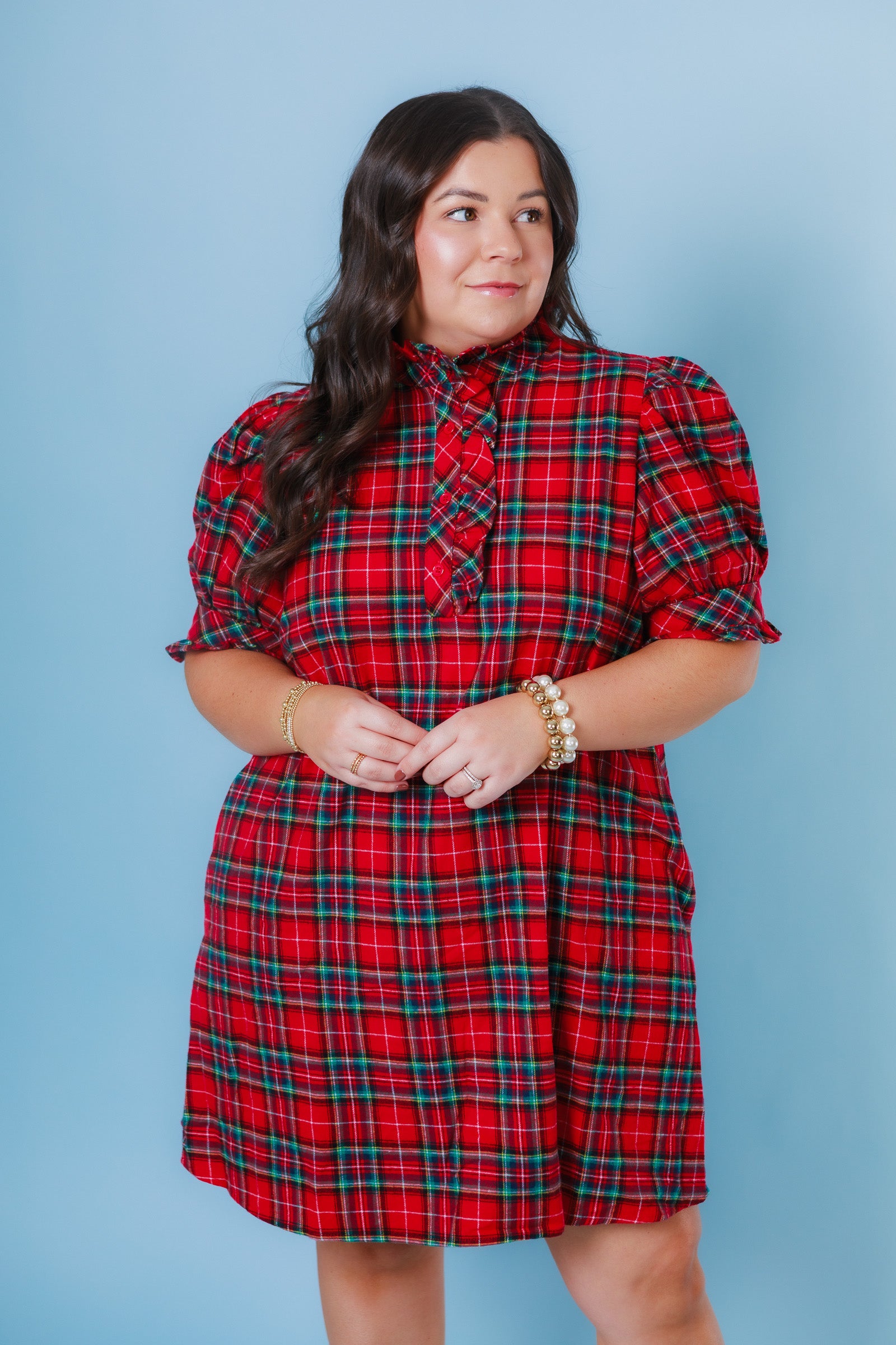 The Sugarplum Plaid Dress