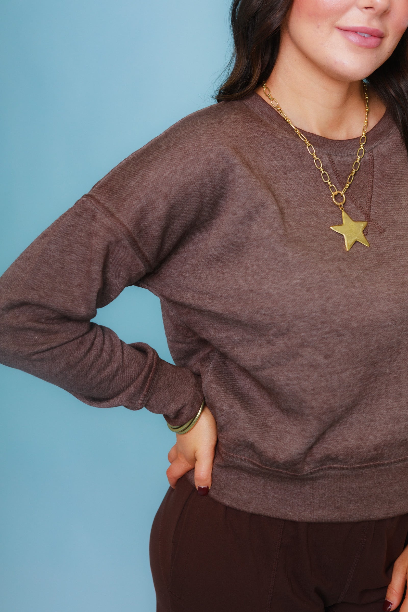 Burned Out Crewneck Sweater