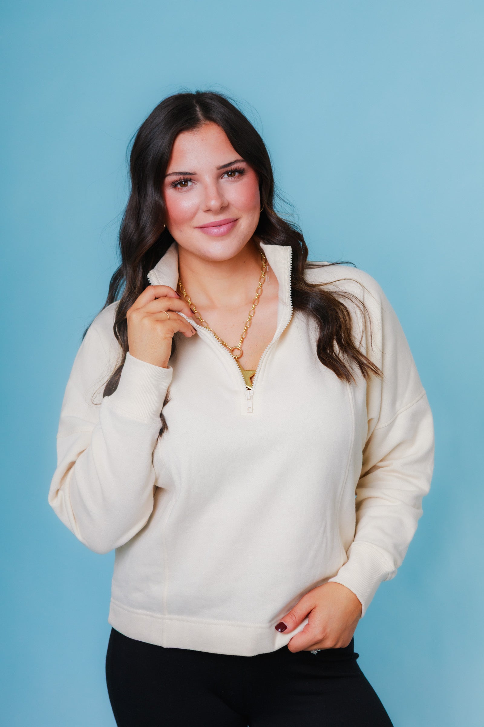 Plush Half-zip Fleece Pullover