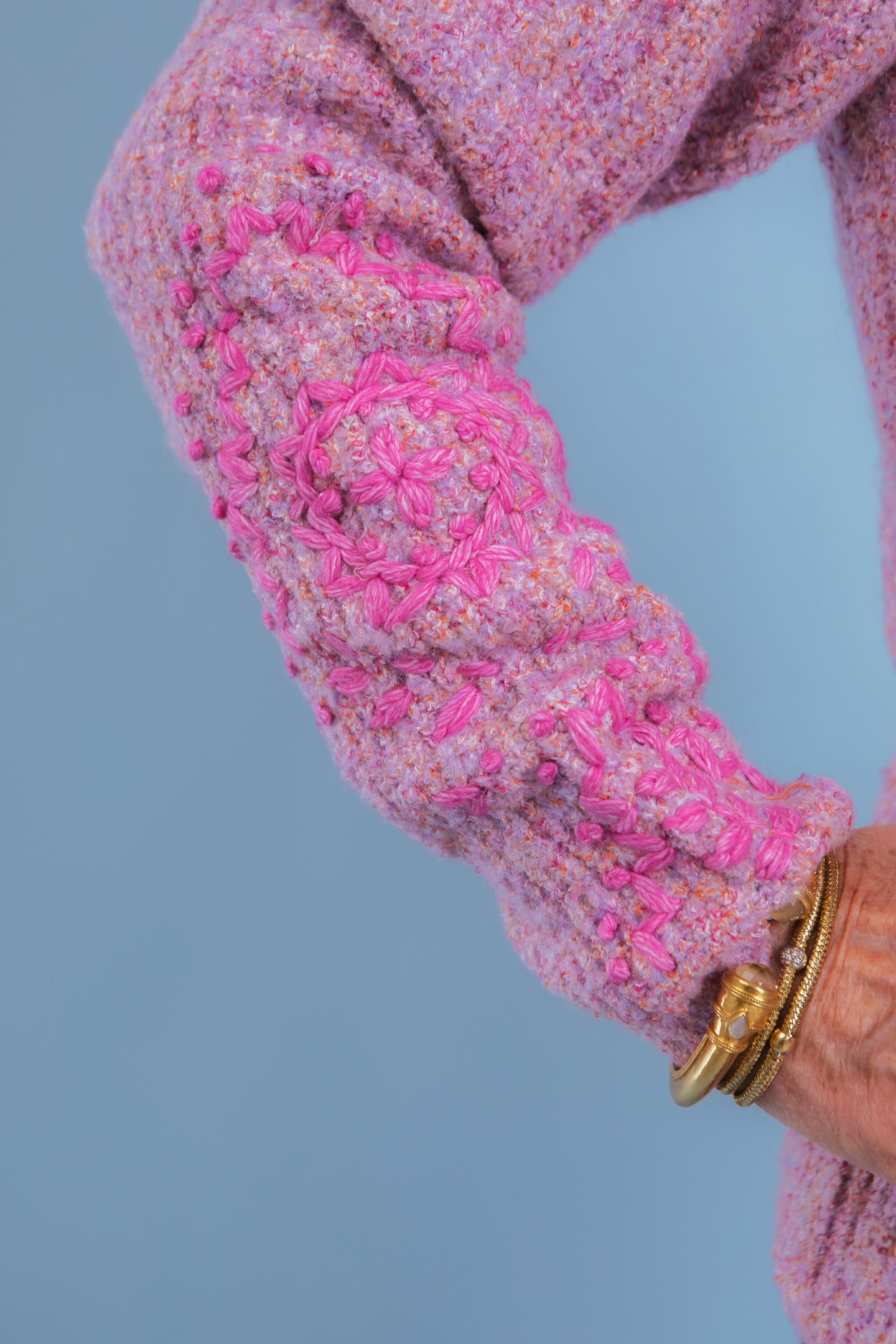 Tribal | Embroidered Long-Sleeve Turtle Neck Sweater