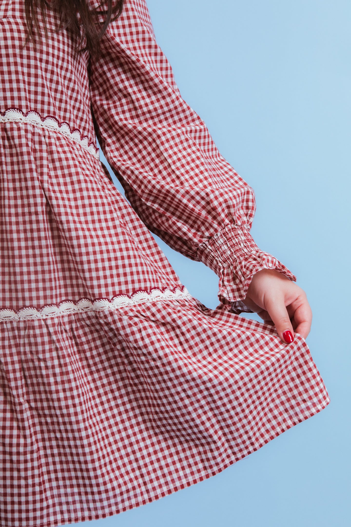 Charming Check Gingham Mini Dress