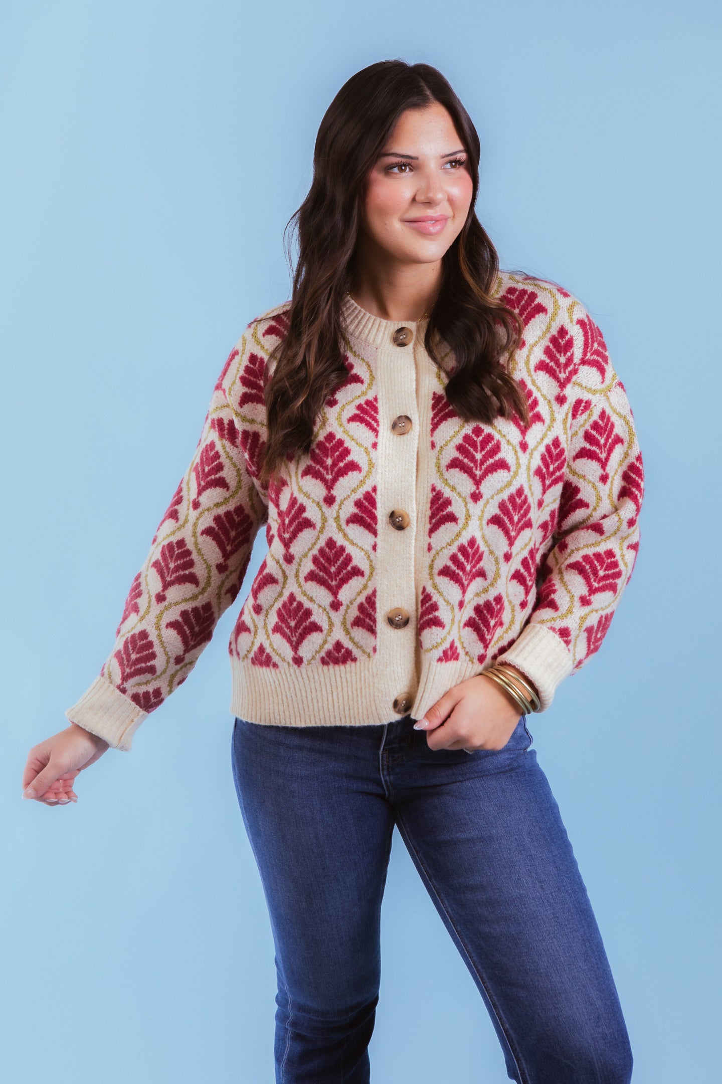 The Color Me Berry Cardigan