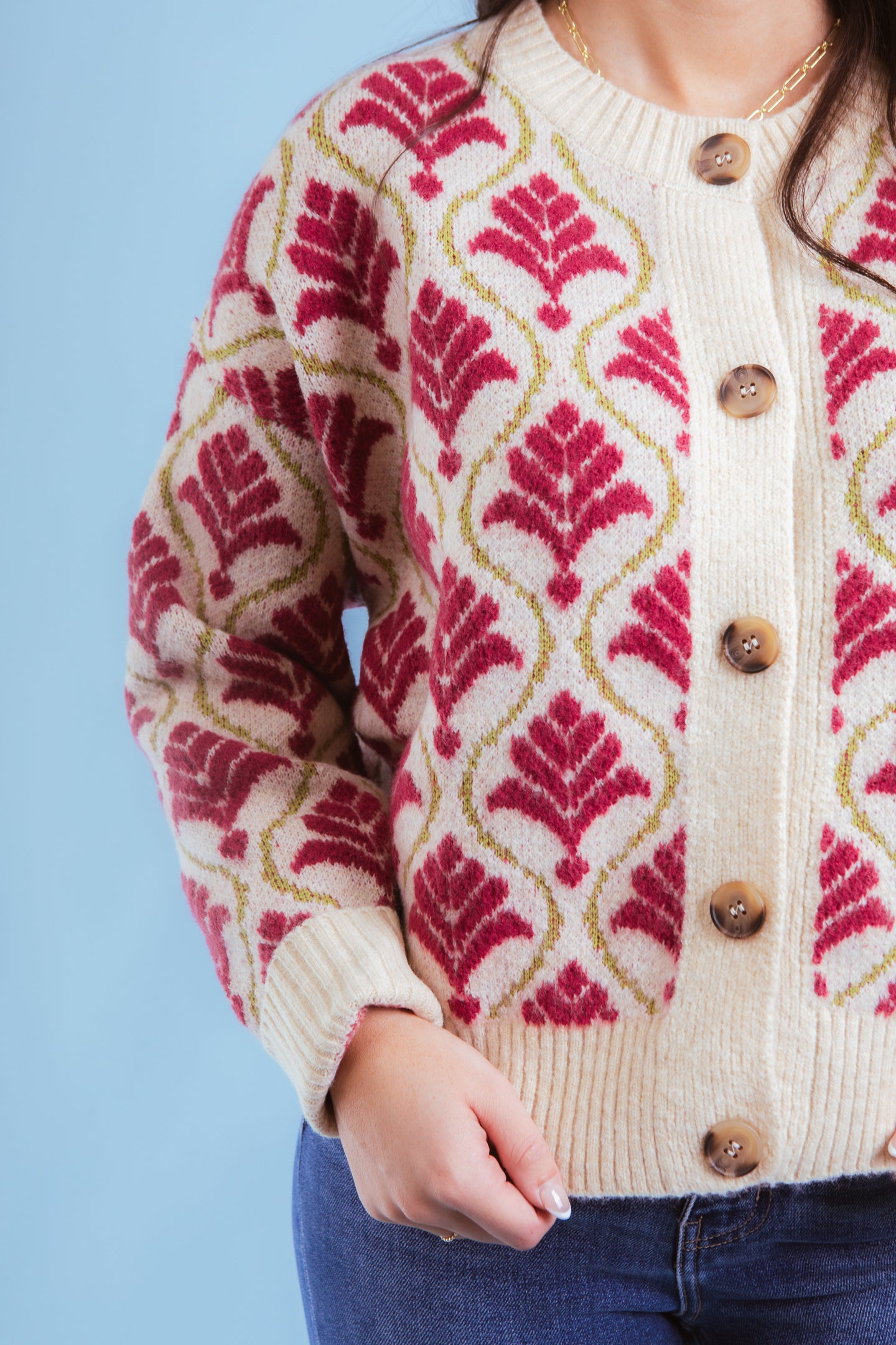 The Color Me Berry Cardigan