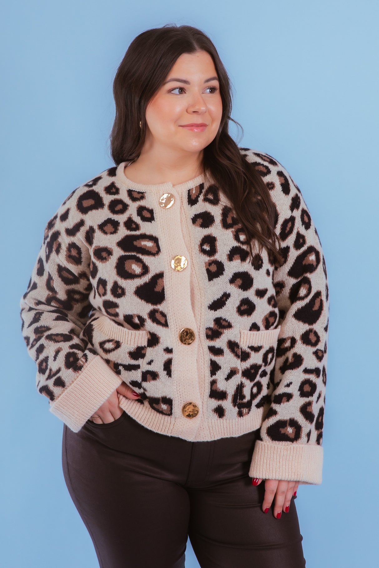 Wildly Chic Leopard Print Cardigan