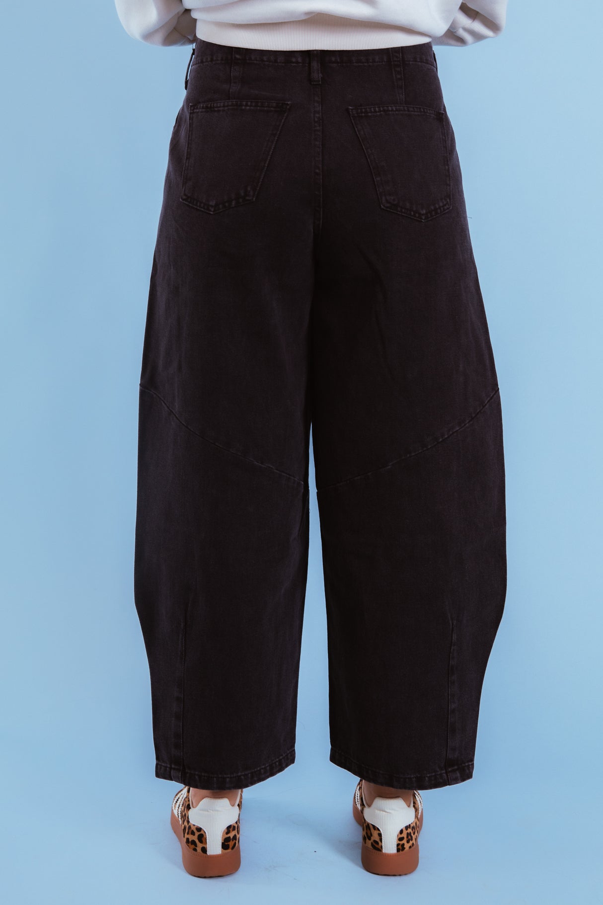 Patchwork Chic High-Waist Denim