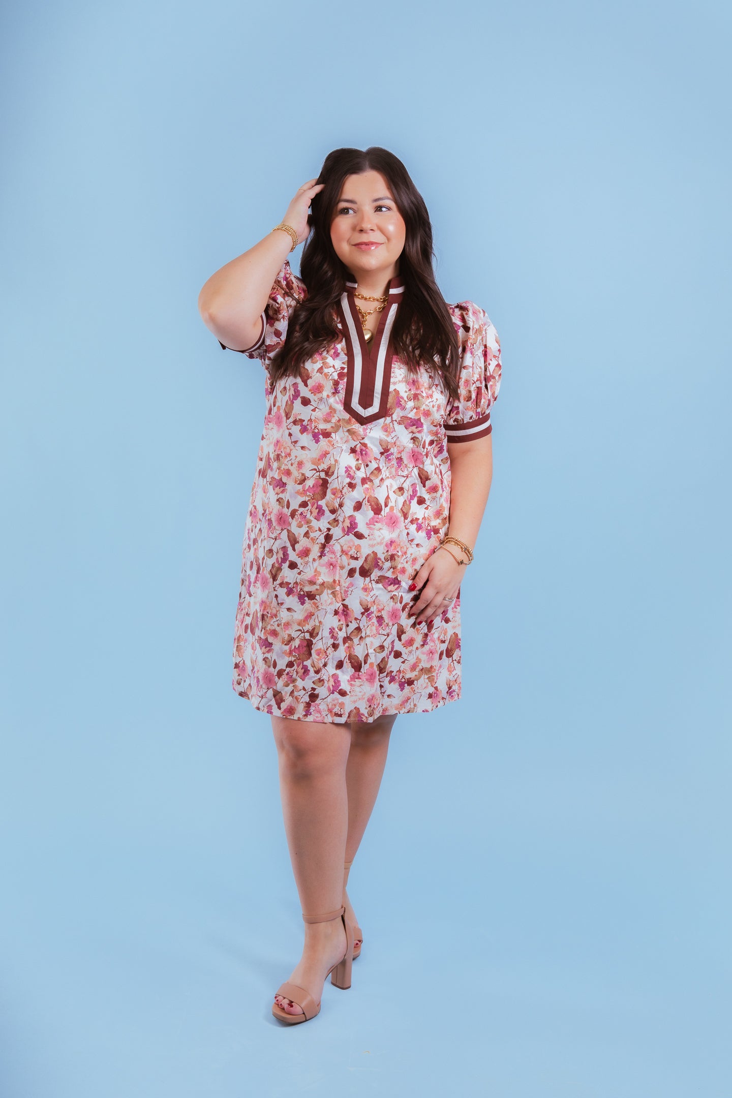 Blooming Grace Floral Mini Dress