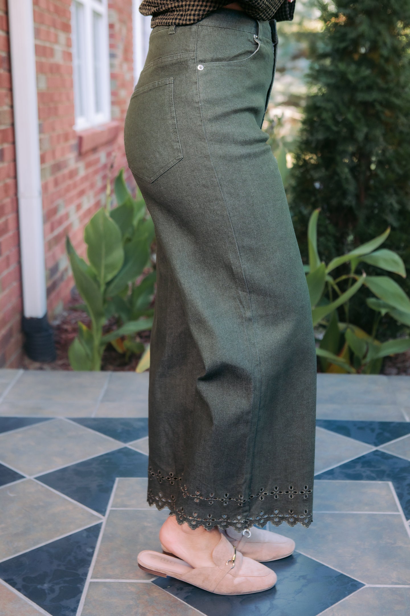 The Floral Hem Pants