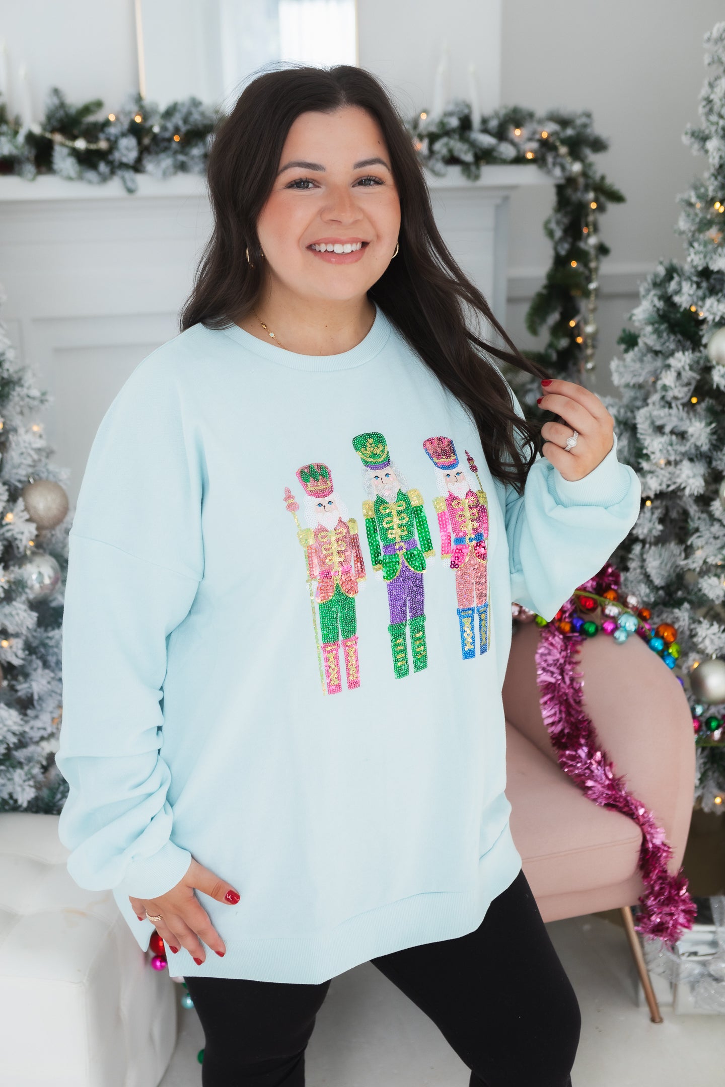 The Royal Standard | Candy Nutcracker Sequin Sweatshirt