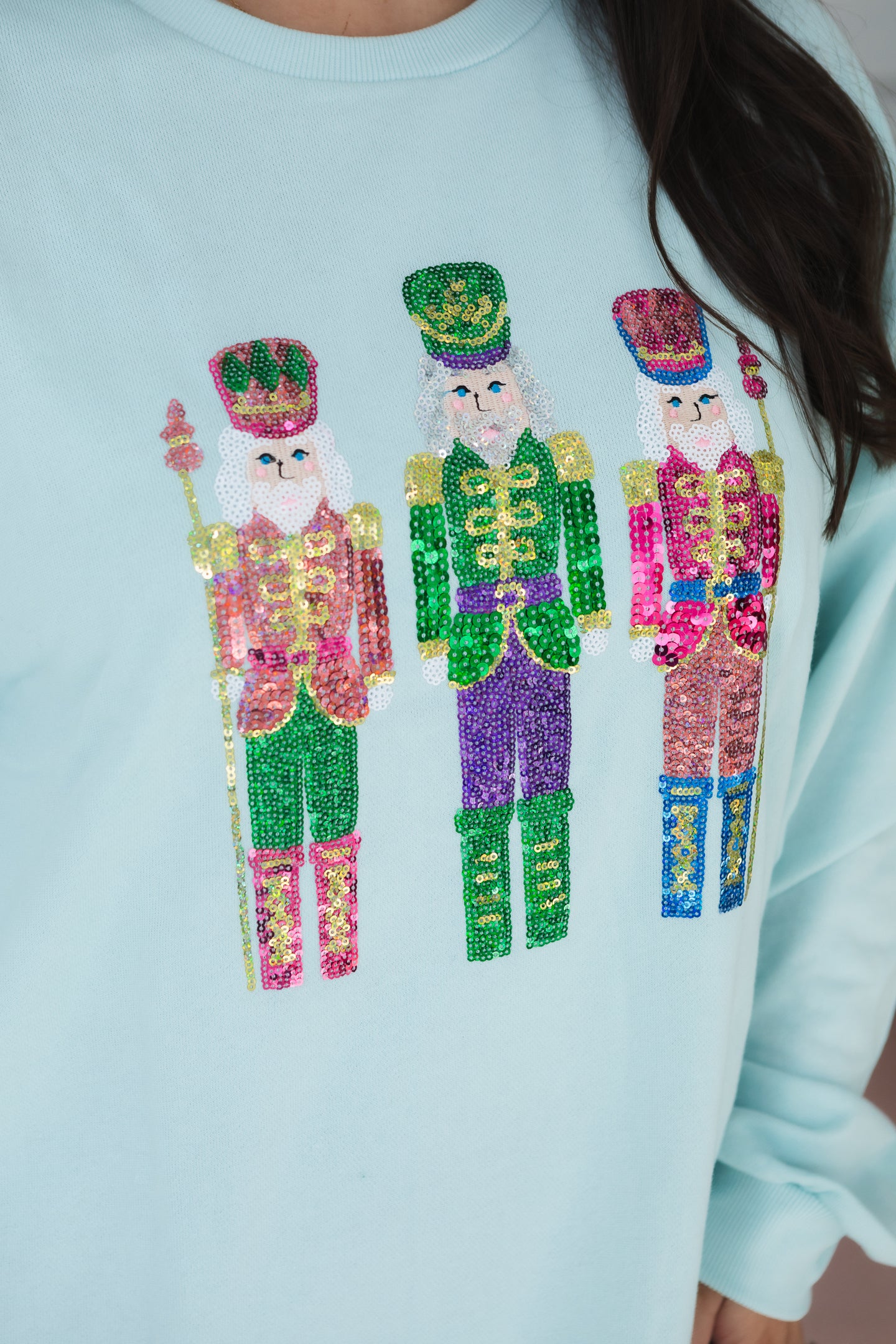 The Royal Standard | Candy Nutcracker Sequin Sweatshirt