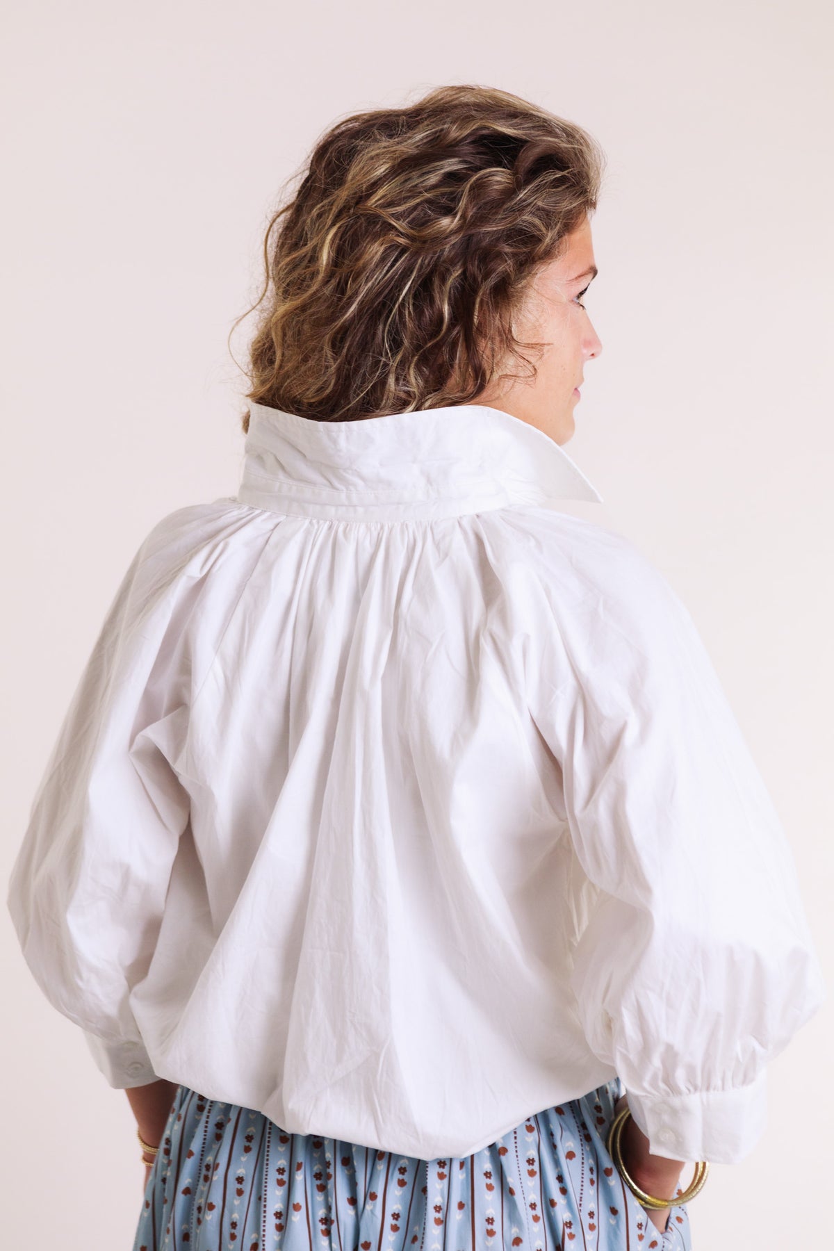 The Georgia Bubble Sleeve Blouse