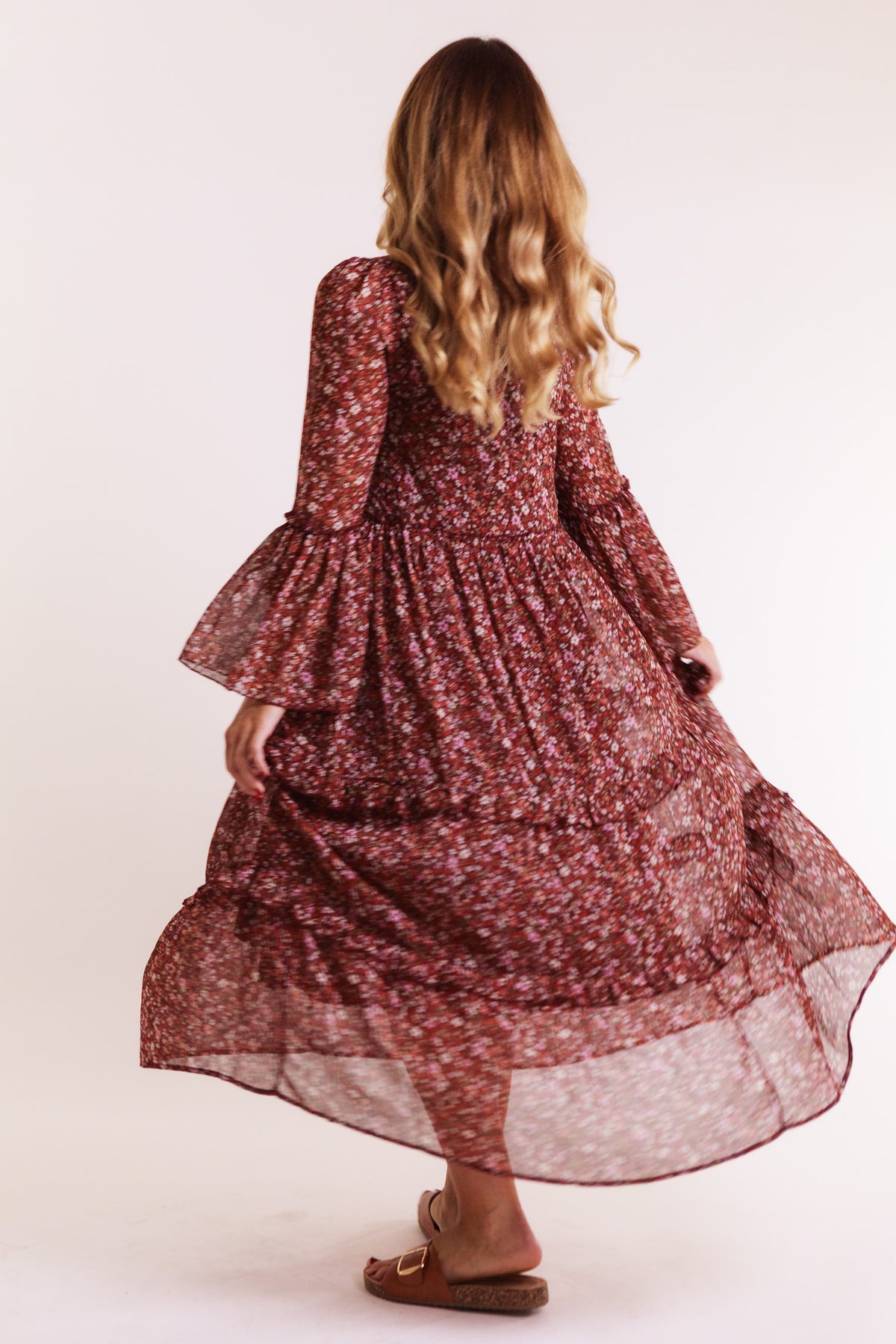 The Elara Floral Midi