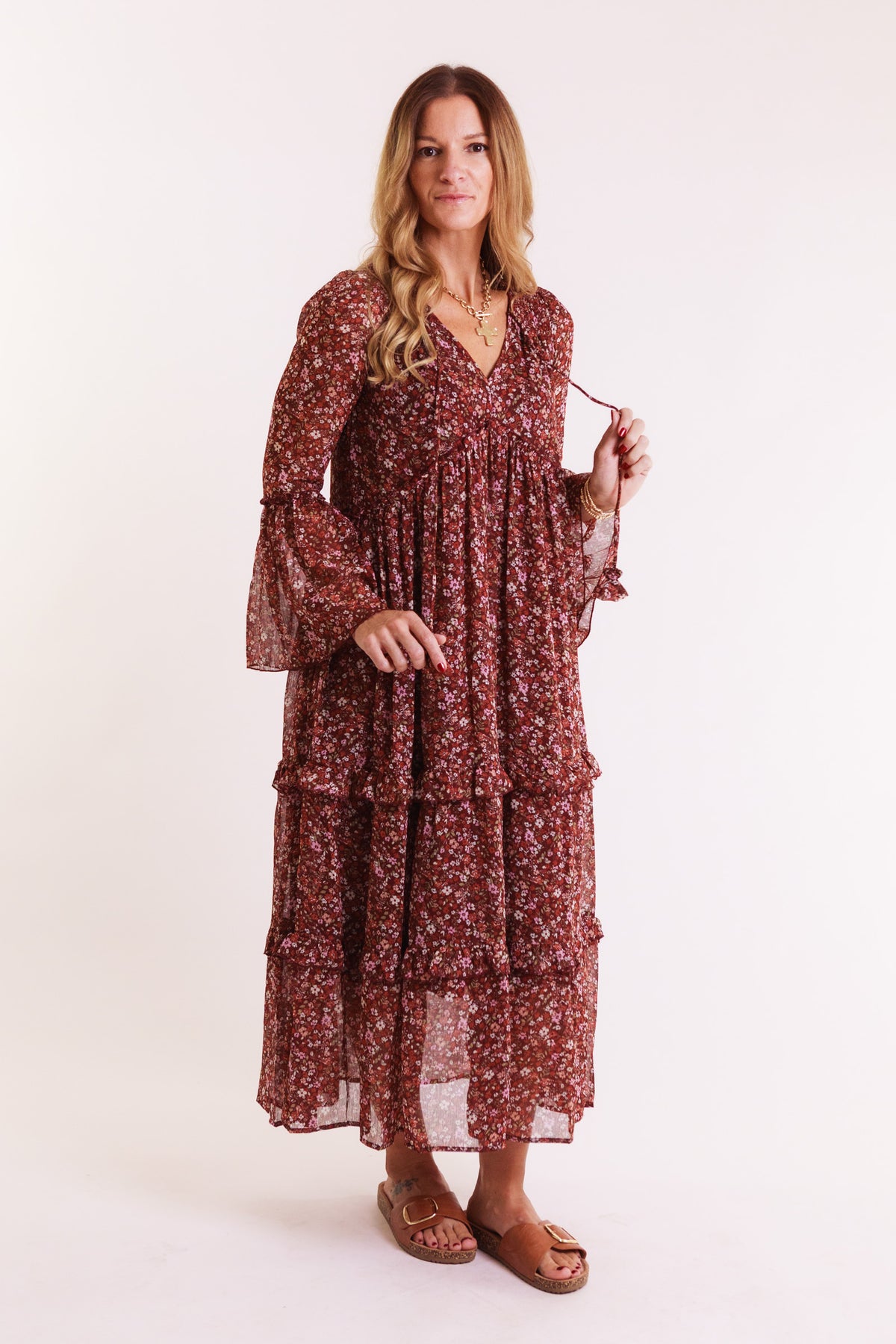 The Elara Floral Midi