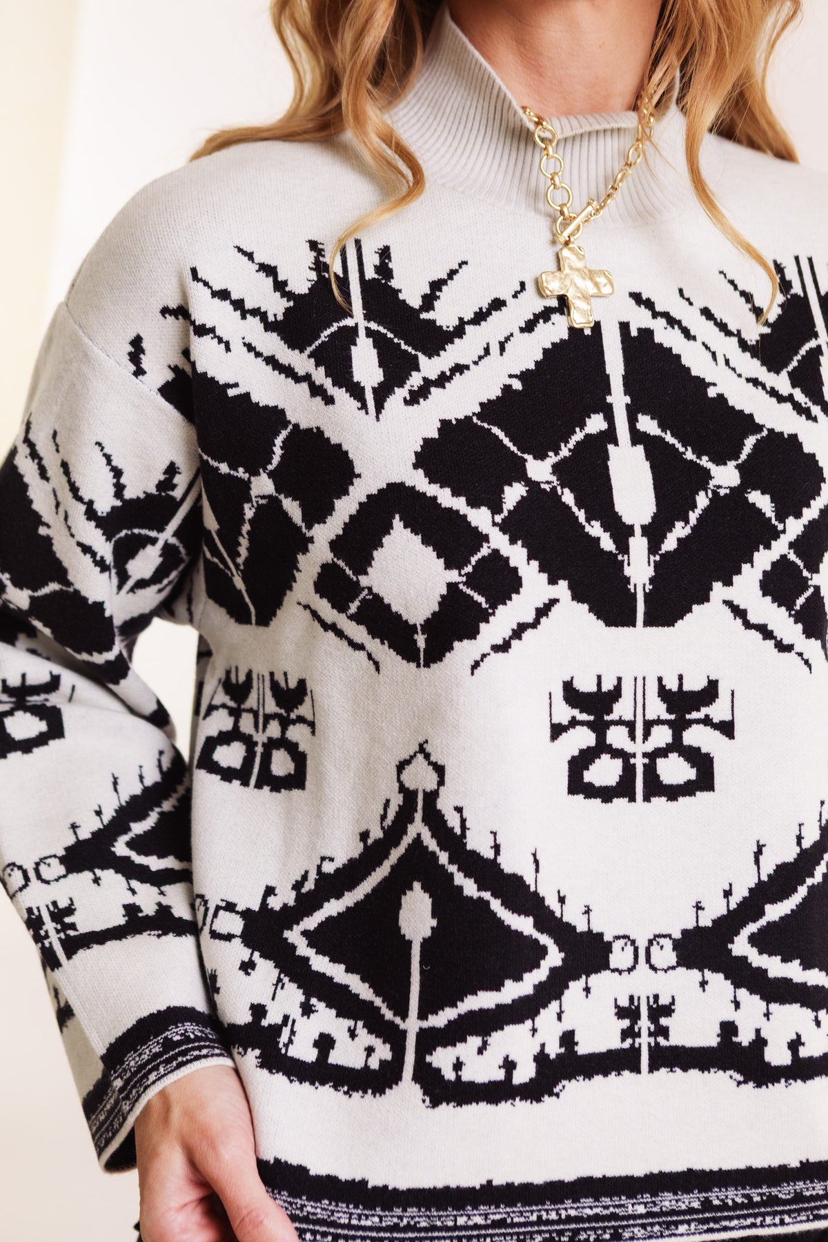 The Noel Mock Neck Knit