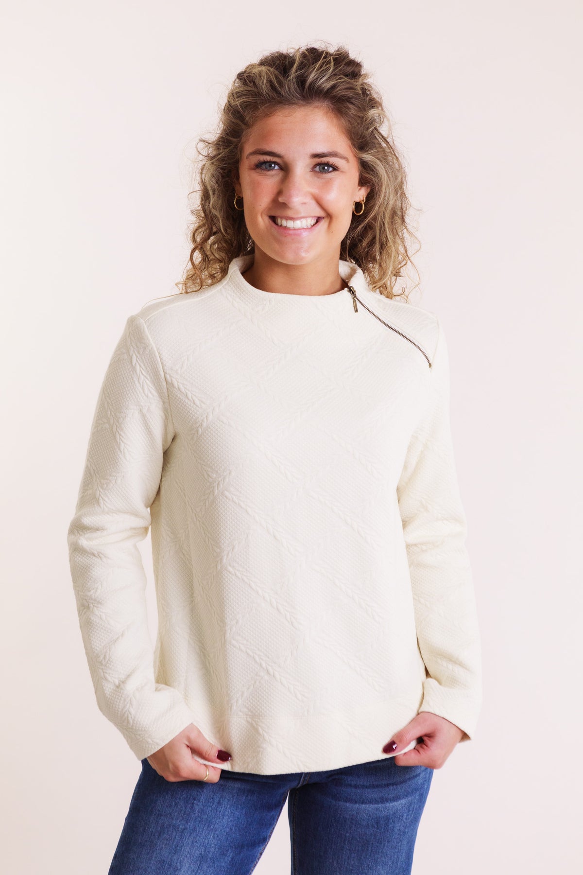 The Calla Textured Pullover