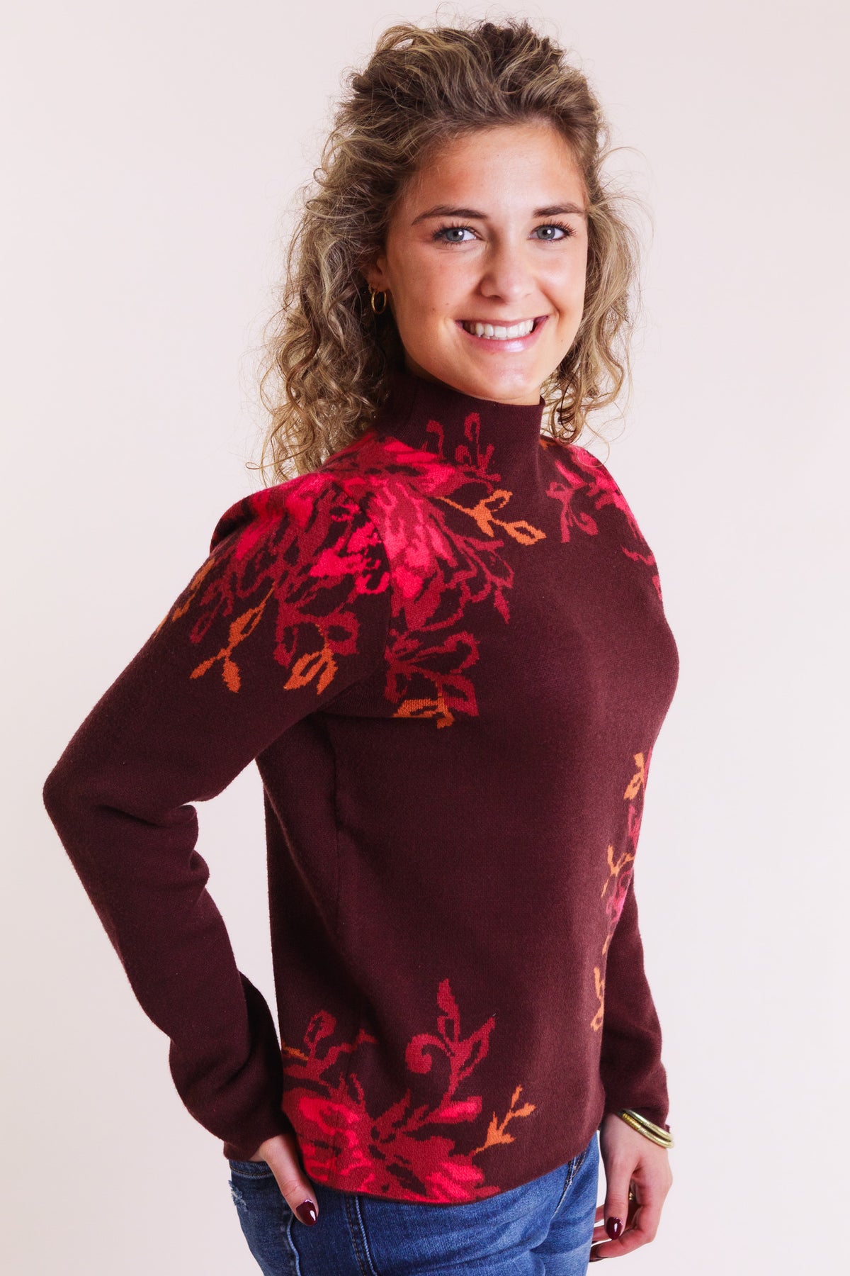 The Amara Floral Knit
