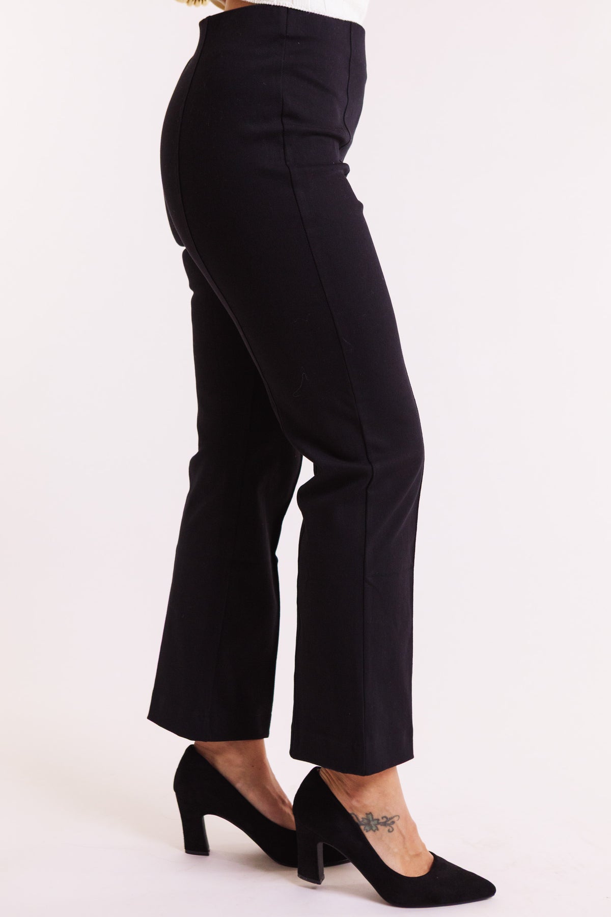 Knit Denim Kick Flare