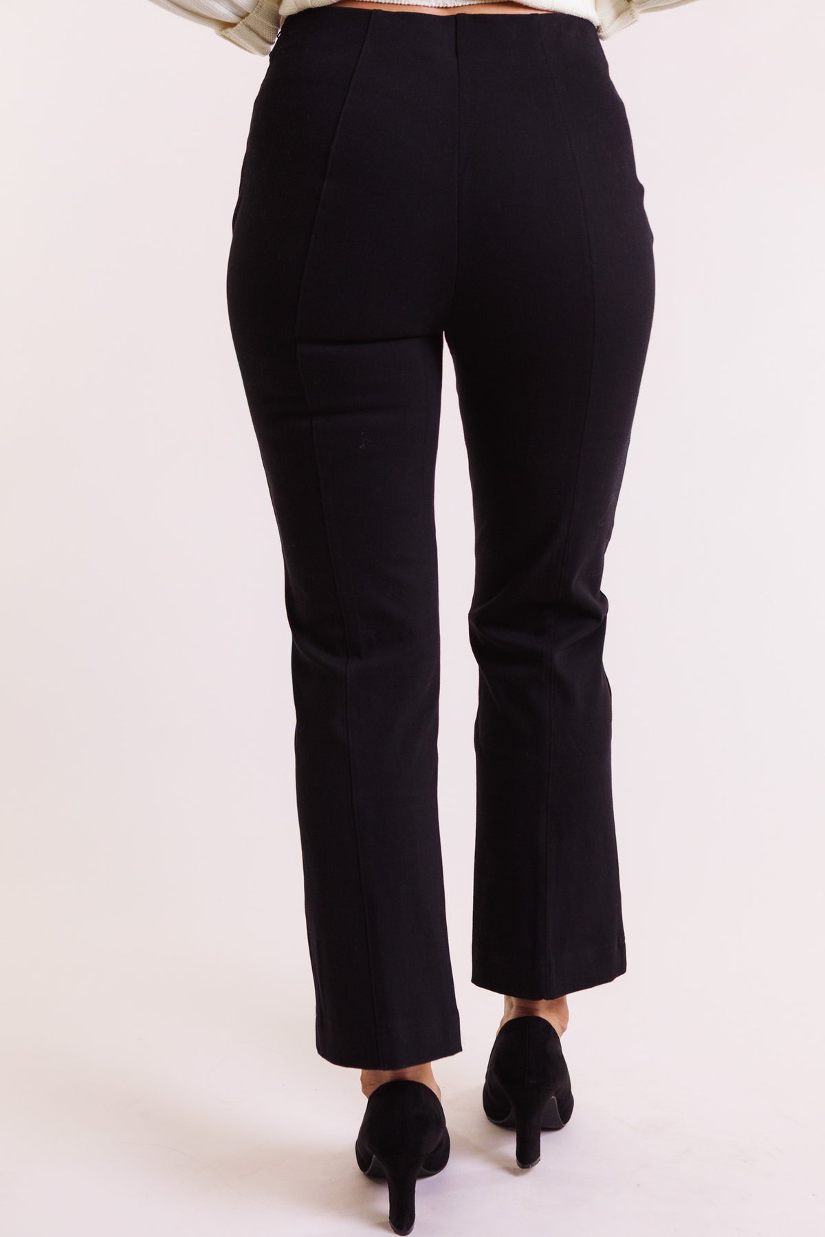 Knit Denim Kick Flare