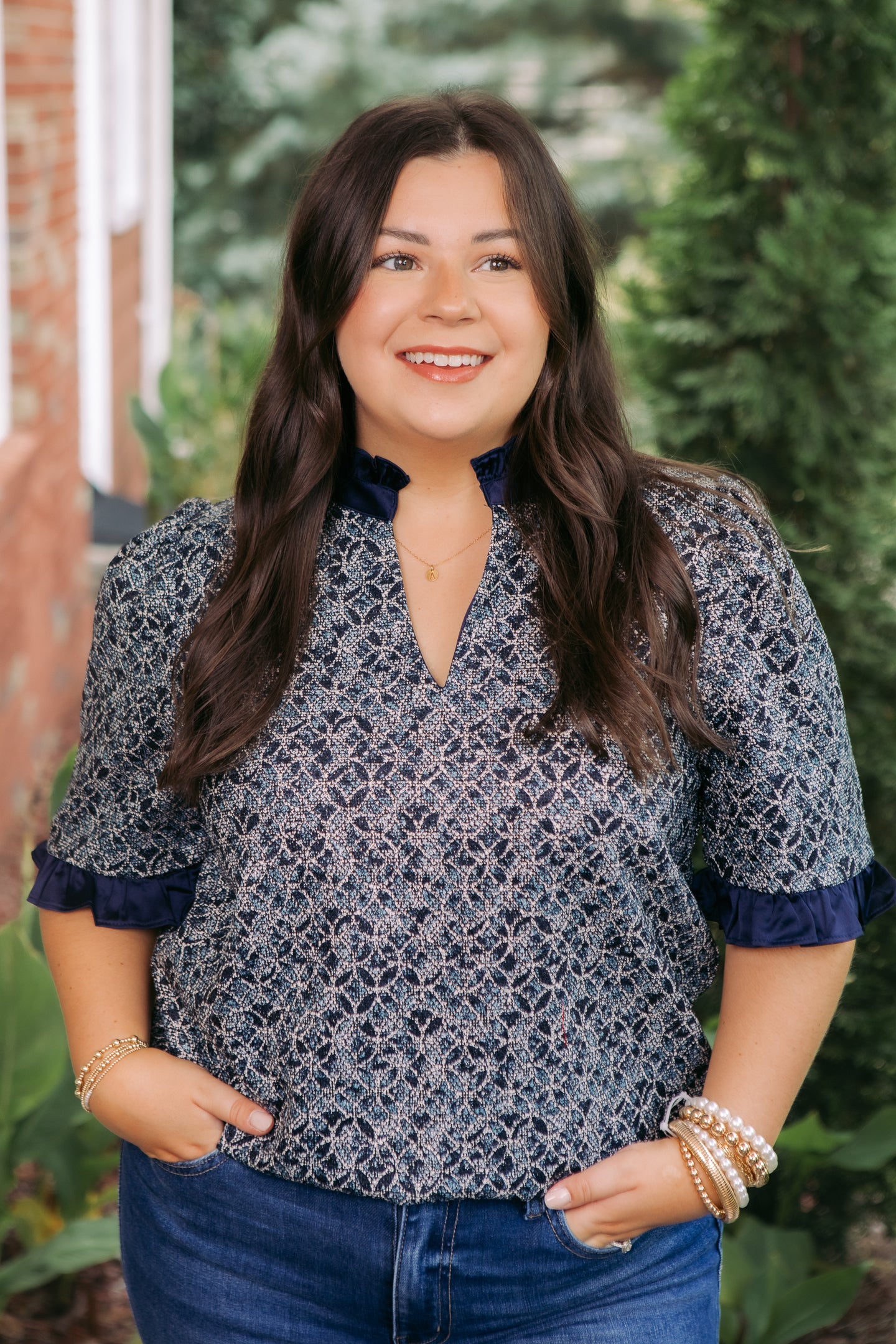 Effortless Elegance Ruffle Textured Top