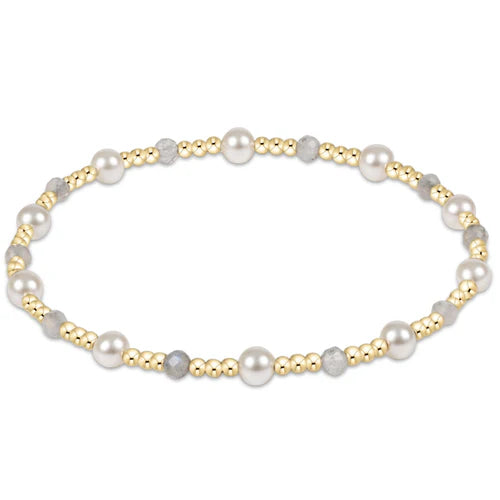 Enewton | Pearl Sincerity Pattern 4mm Bead Bracelet - Labradorite
