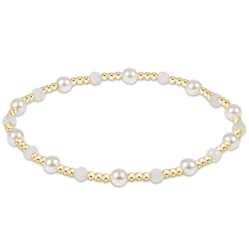 Enewton | Pearl Sincerity Pattern 4mm Bead Bracelet - Moonstone