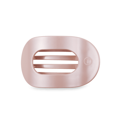 Teleties | Pearly Pink Medium Flat Round Hair Clip