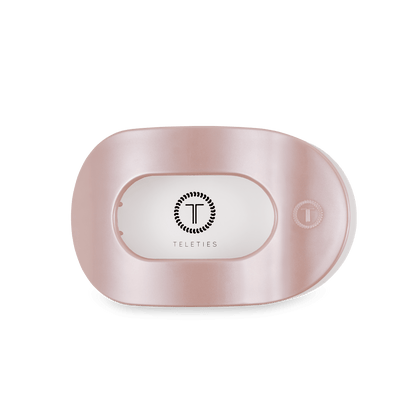 Teleties | Pearly Pink Medium Flat Round Hair Clip