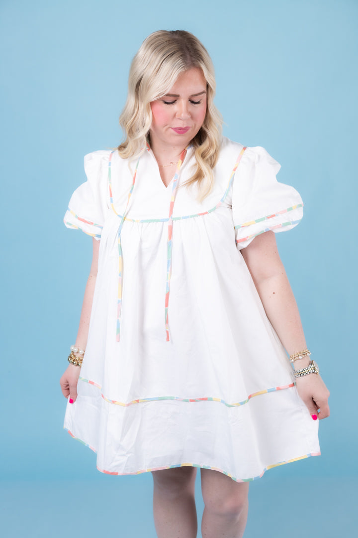 The Rainbow Breeze Mini Dress