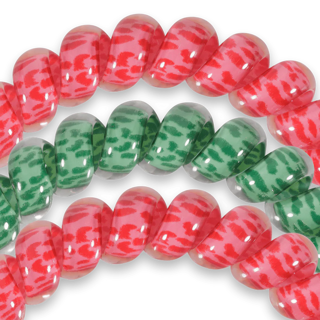 Teleties | Santa Paws - Small Spiral Hair Ties