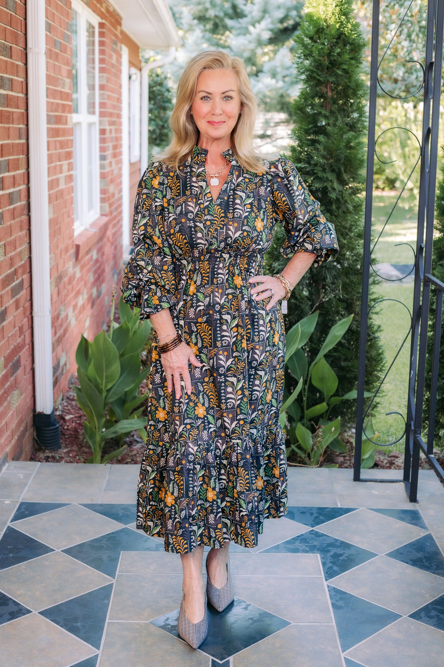 The Hazel Floral Midi Dress